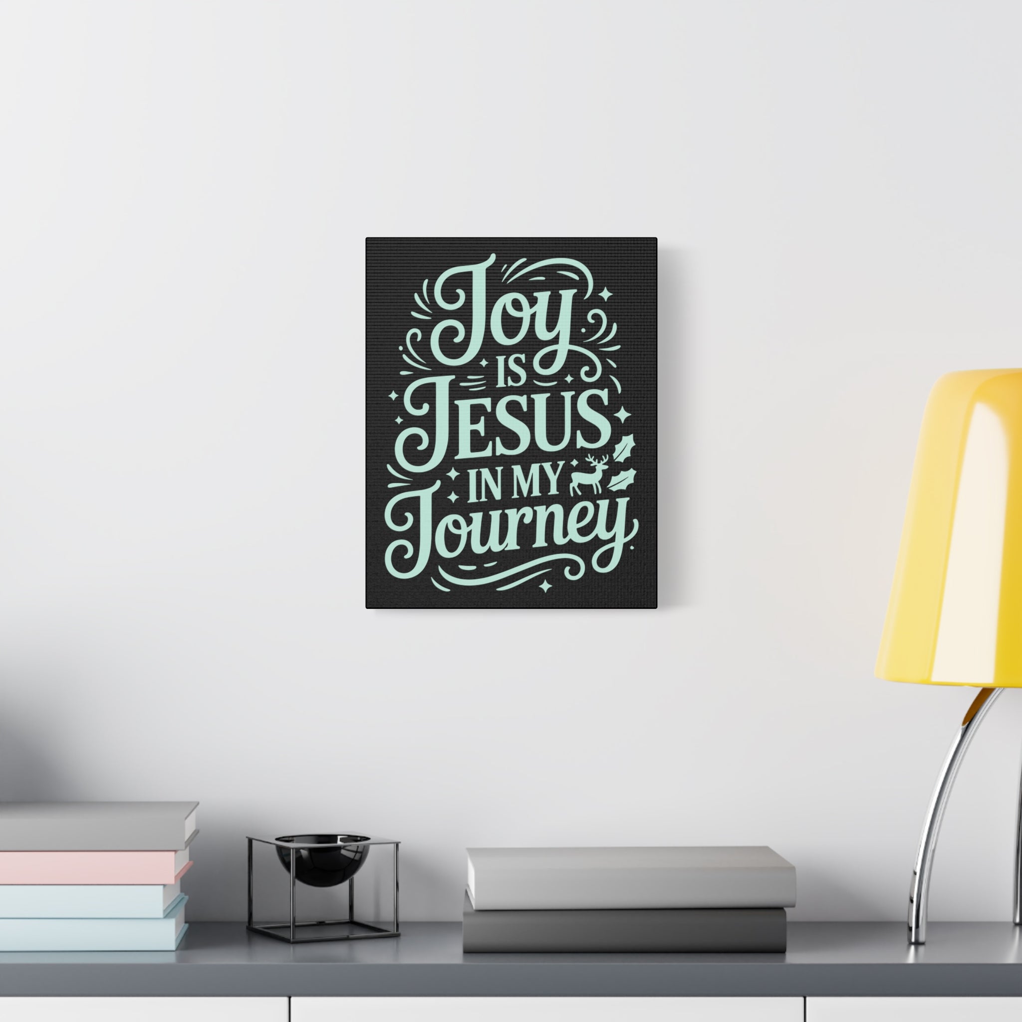 Joy in My Journey Canvas Wall Art, Religious Decor, Christmas Gift, Inspirational Wall Art, Joyful Home Decoration, Faith-Based Art