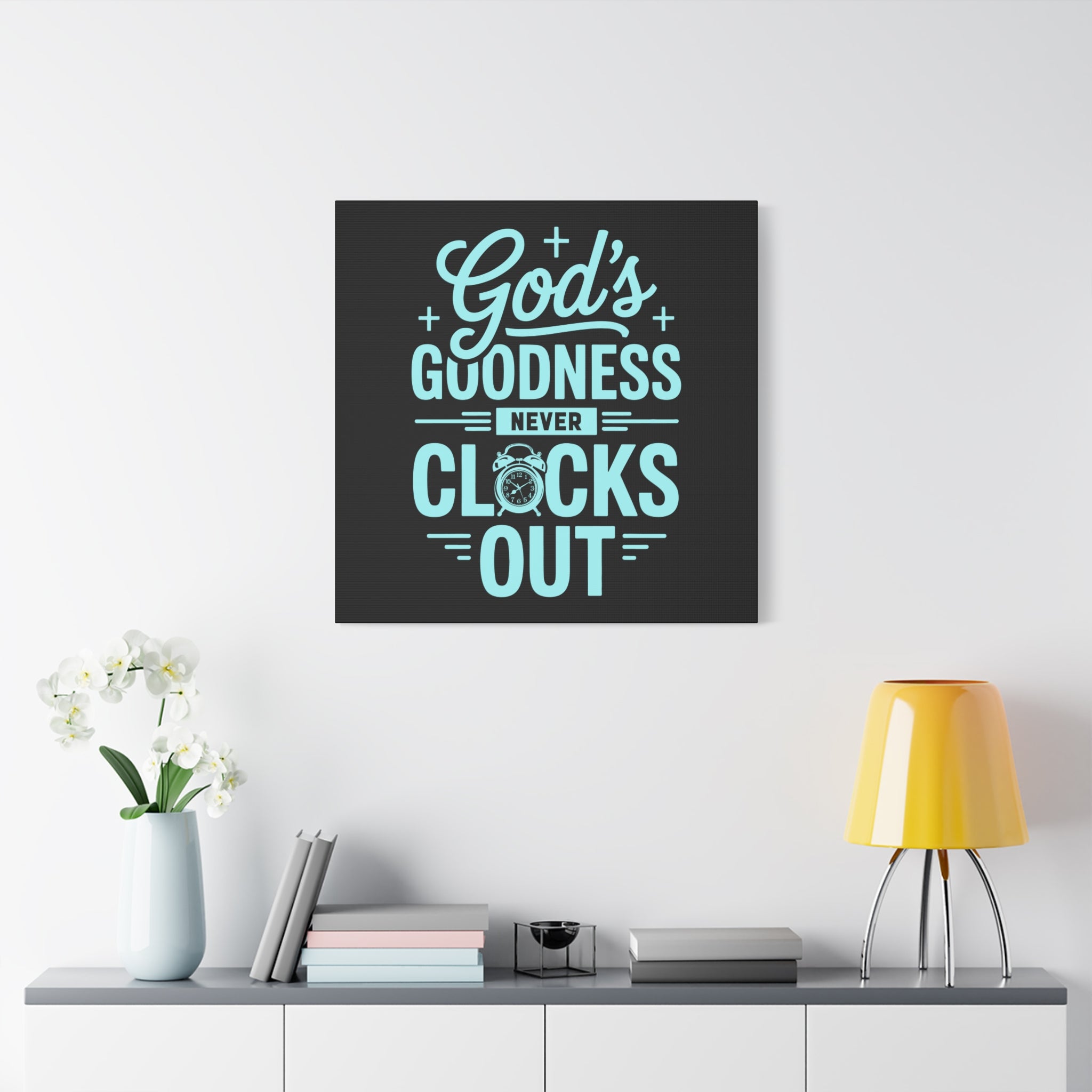 Inspirational Canvas Wall Art, Motivational Decor, Faith-Based Gift, Home Decoration, Religious Wall Art, God's Goodness