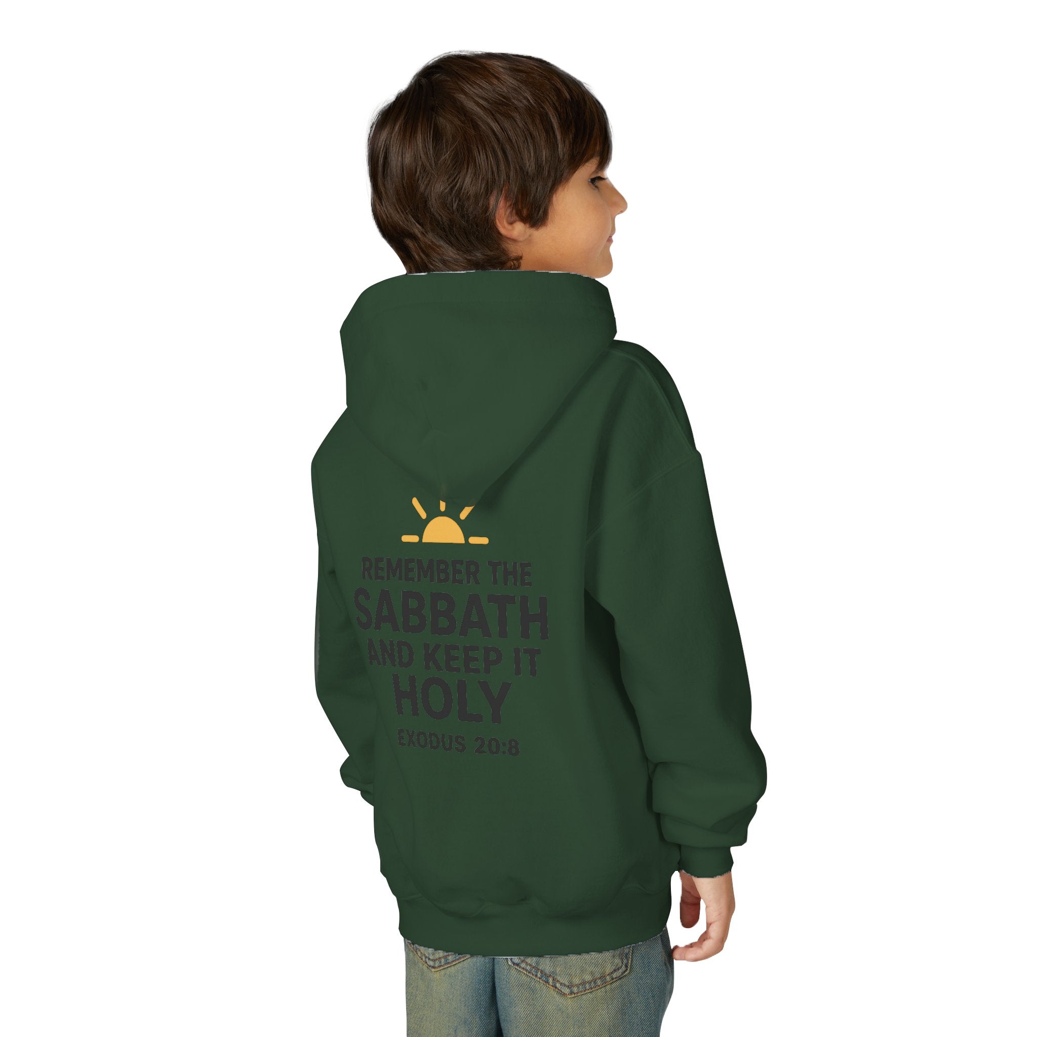 Sabbath Mode Youth Hoodie, Comfortable Hooded Sweatshirt for Kids, Perfect for Religious Observances, Christian Gift, Sunday Wear