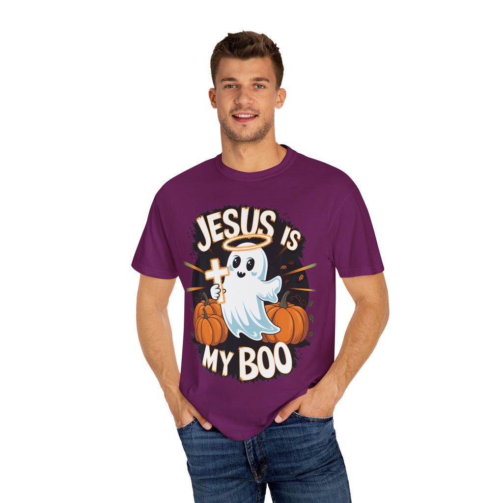 Halloween T-Shirt, Jesus is My Boo Tee, Unisex Ghost Shirt, Fall Apparel, Christian Halloween Gift