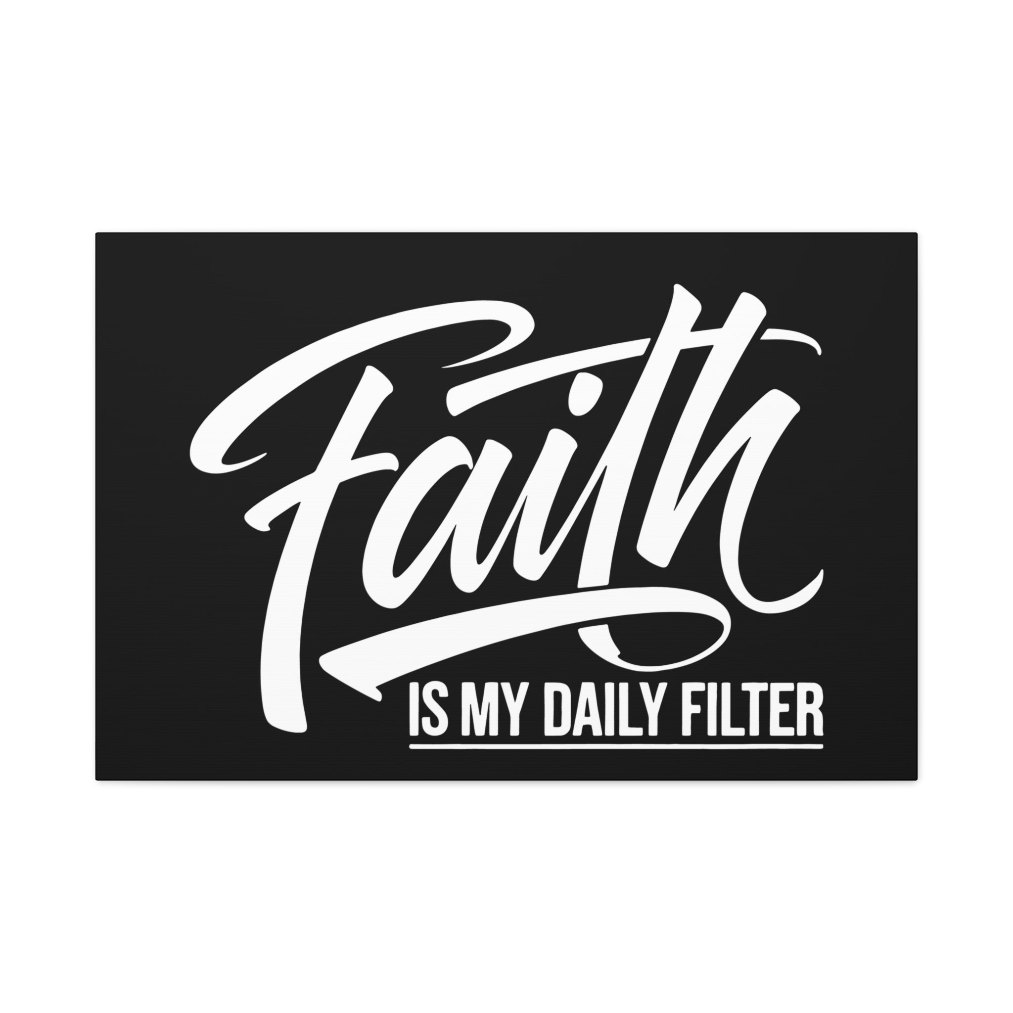 Inspirational Canvas Wall Art, Faith Quote Decor, Motivational Home Decor, Gray Wall Hanging, Gift for Faith Lovers