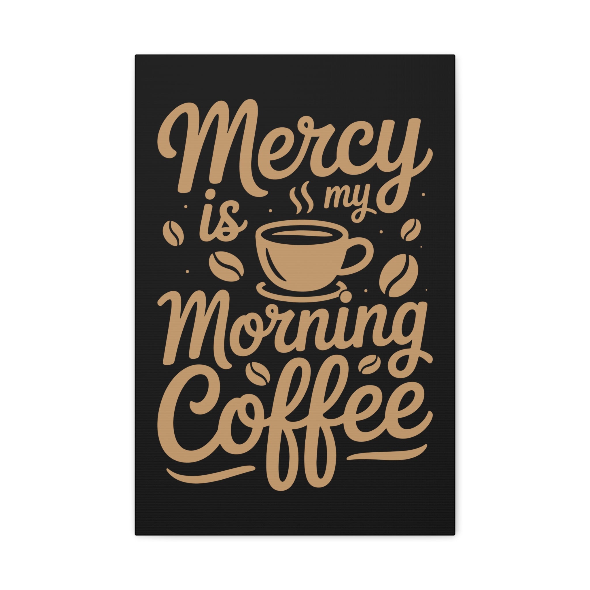 Coffee-Themed Canvas Art Print, Wall Decor for Coffee Lovers, Inspirational Home Decoration, Gift for Friends and Family