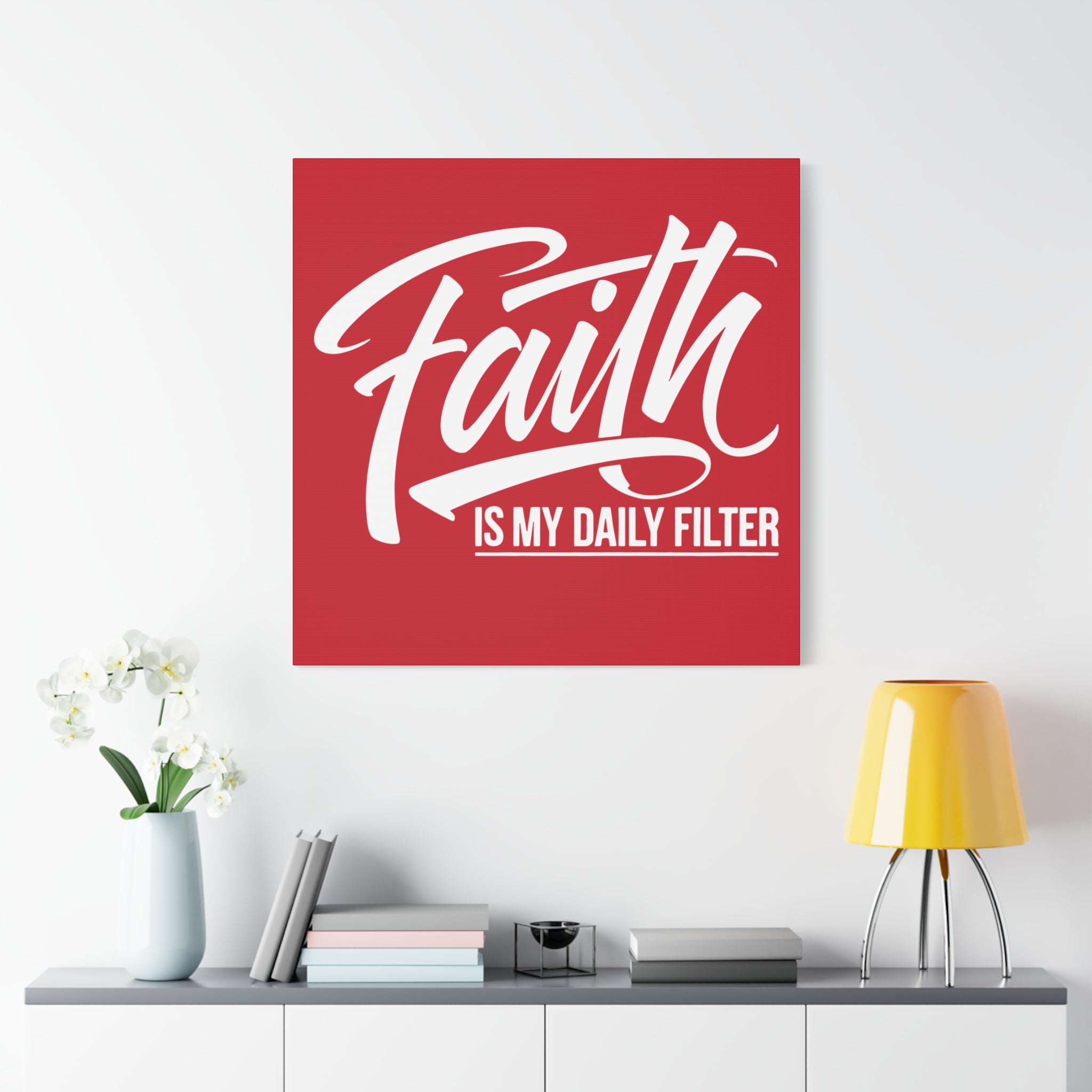 Copy of Inspirational Canvas Wall Art, Faith Quote Decor, Motivational Home Decor, Gray Wall Hanging, Gift for Faith Lovers