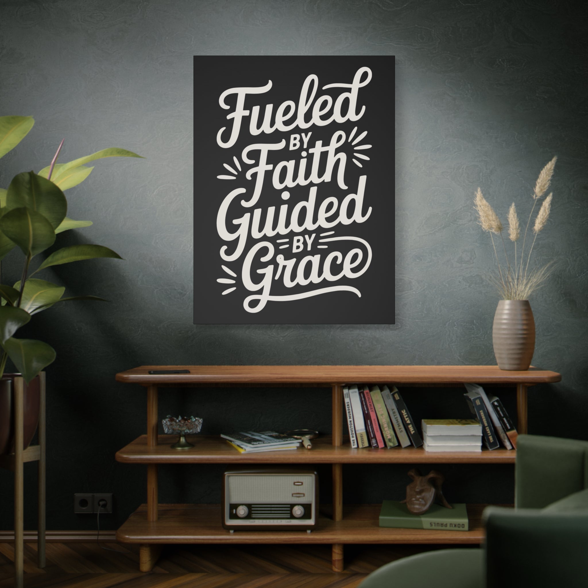 Stretched Canvas Art, Motivational Wall Decor, Home Inspirational Art, Faith-Based Decor, Gift for Faith Lovers