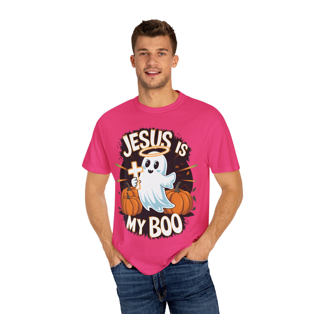 Halloween T-Shirt, Jesus is My Boo Tee, Unisex Ghost Shirt, Fall Apparel, Christian Halloween Gift