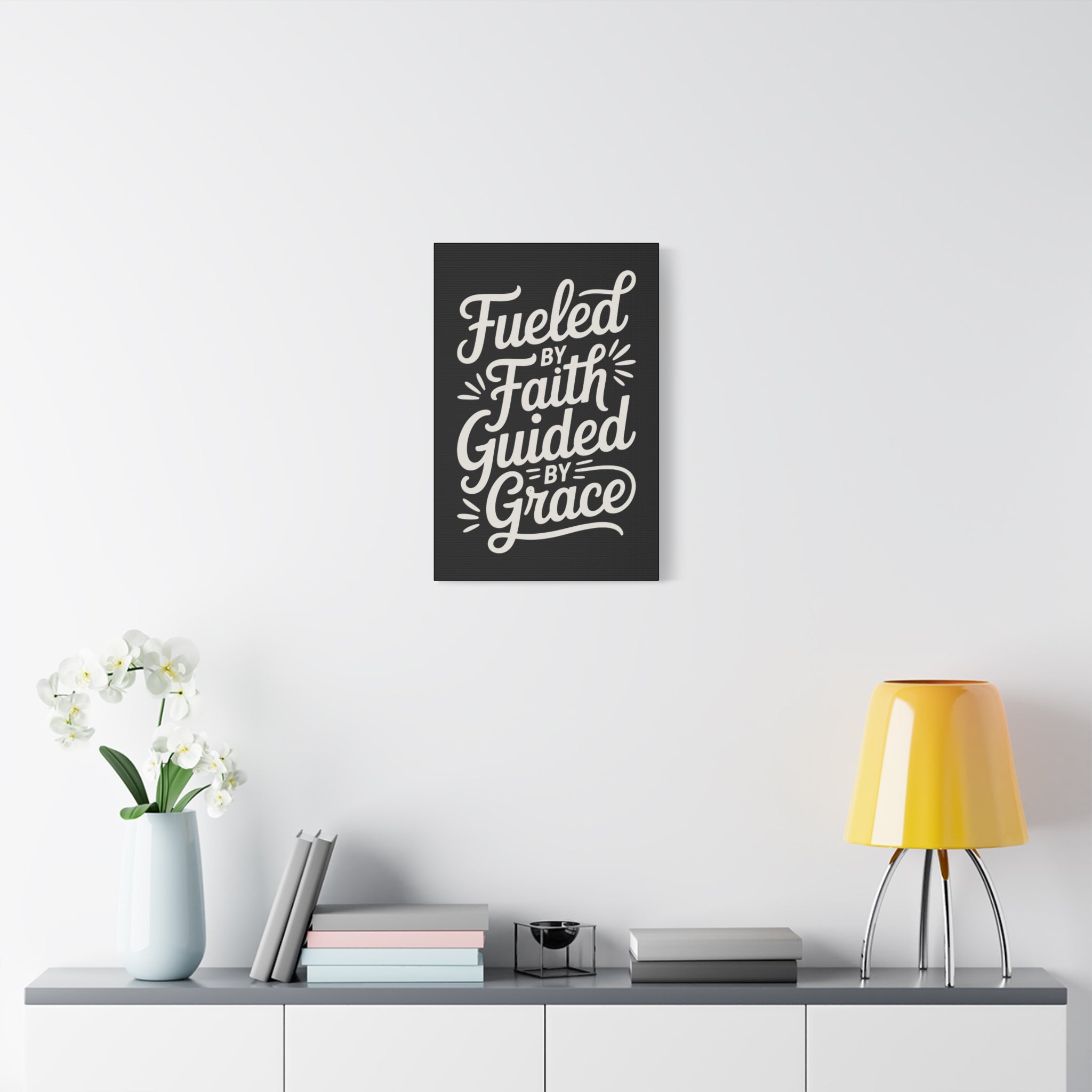 Stretched Canvas Art, Motivational Wall Decor, Home Inspirational Art, Faith-Based Decor, Gift for Faith Lovers