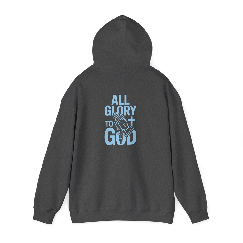 Unisex Inspirational Hooded Sweatshirt - All Glory to God, Faith, Religion, Christian Gifts, Casual Wear, Cozy Hoodie