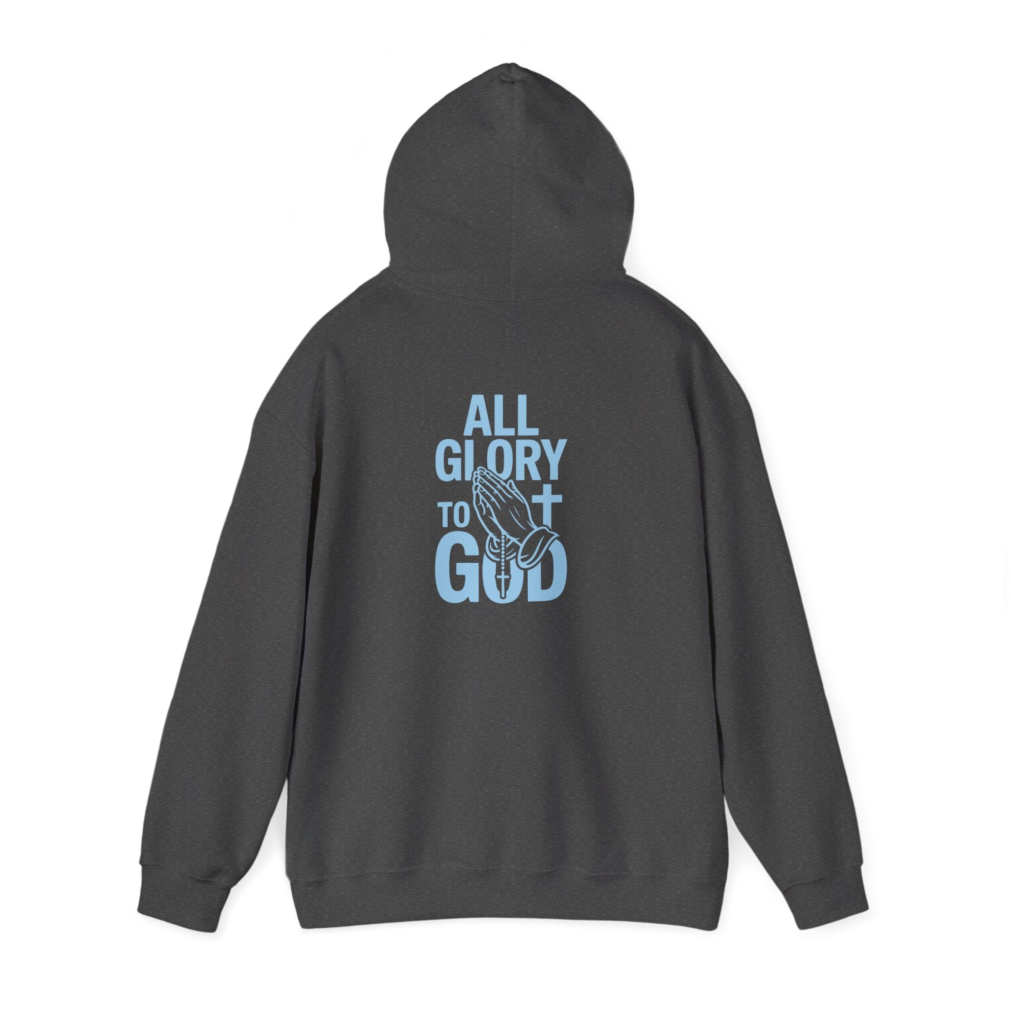 Unisex Inspirational Hooded Sweatshirt - All Glory to God, Faith, Religion, Christian Gifts, Casual Wear, Cozy Hoodie