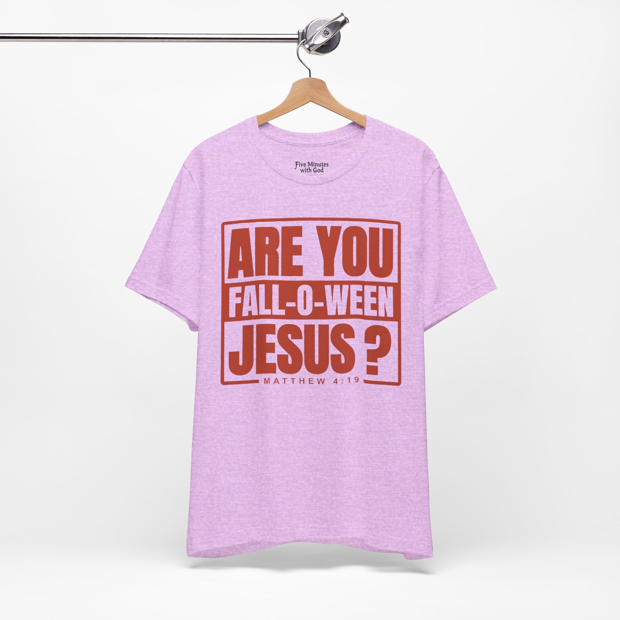 Fall-O-Ween Jesus Tee, Unisex Christian T-shirt, Faith-Based Apparel, Halloween Gospel Shirt, Religious Casual Wear