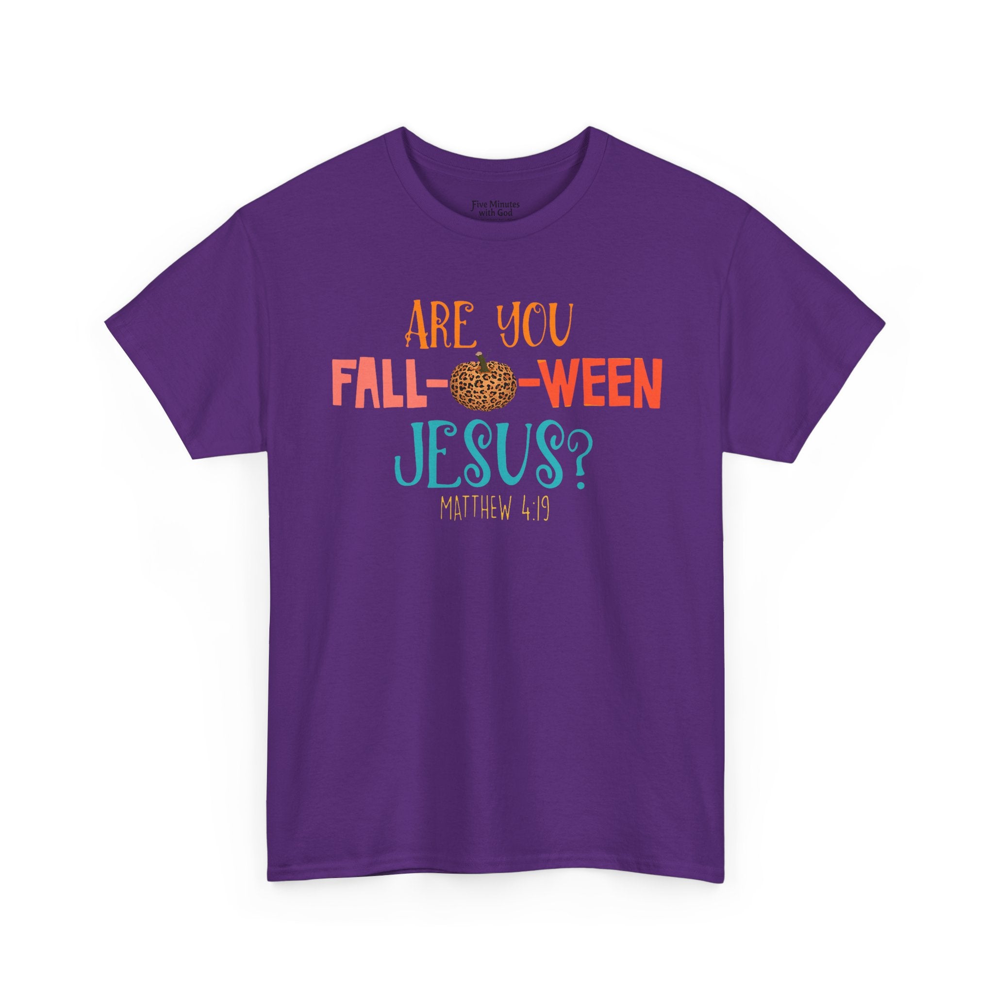 Unisex Fall-Themed T-Shirt: Are You Fall-o-Ween Jesus?, Halloween Apparel, Cozy Autumn Top, Fun Family Tee, Seasonal Gift