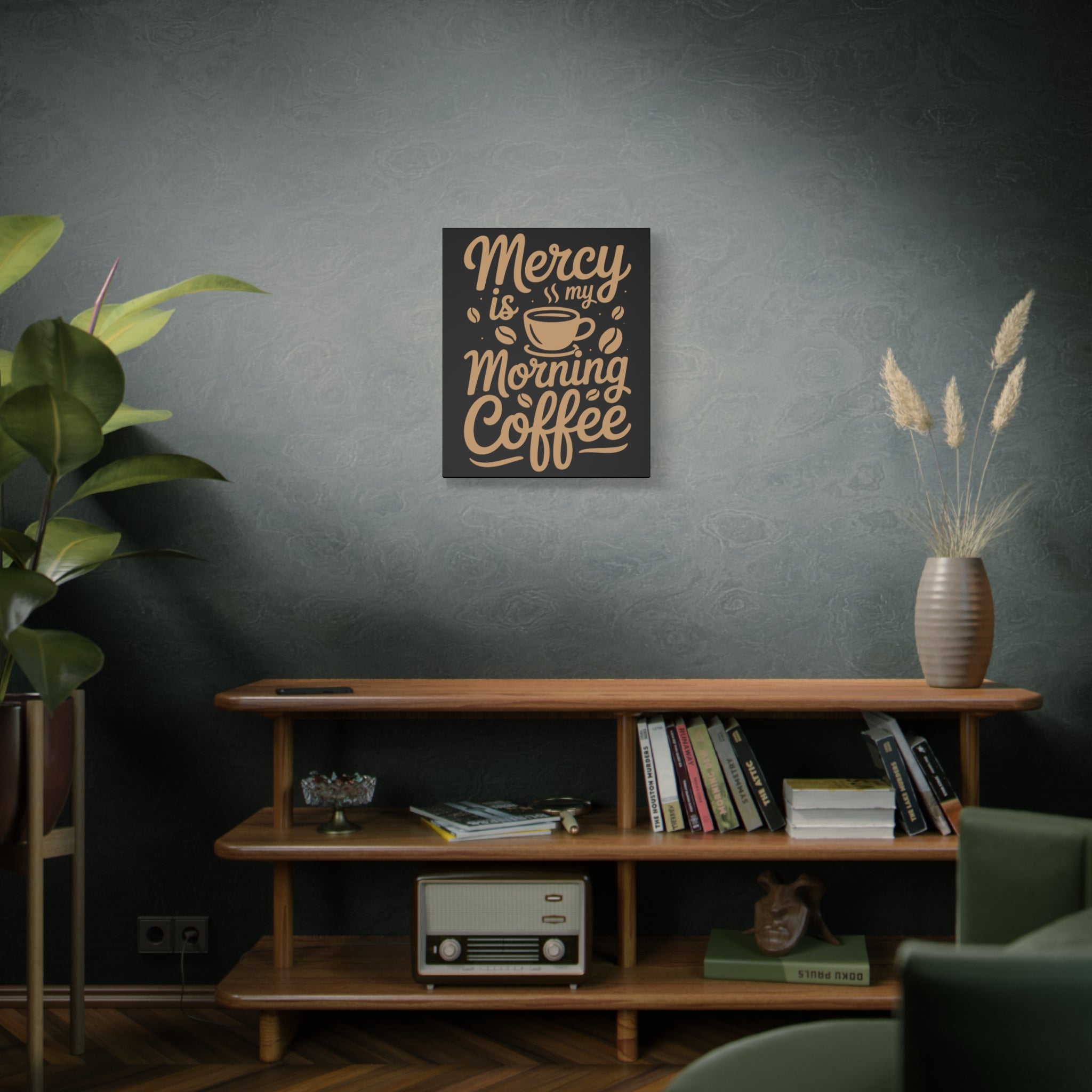 Coffee-Themed Canvas Art Print, Wall Decor for Coffee Lovers, Inspirational Home Decoration, Gift for Friends and Family