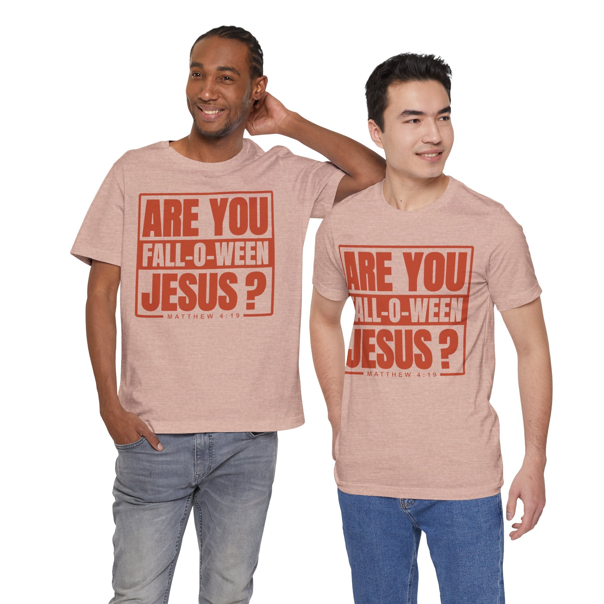 Fall-O-Ween Jesus Tee, Unisex Christian T-shirt, Faith-Based Apparel, Halloween Gospel Shirt, Religious Casual Wear