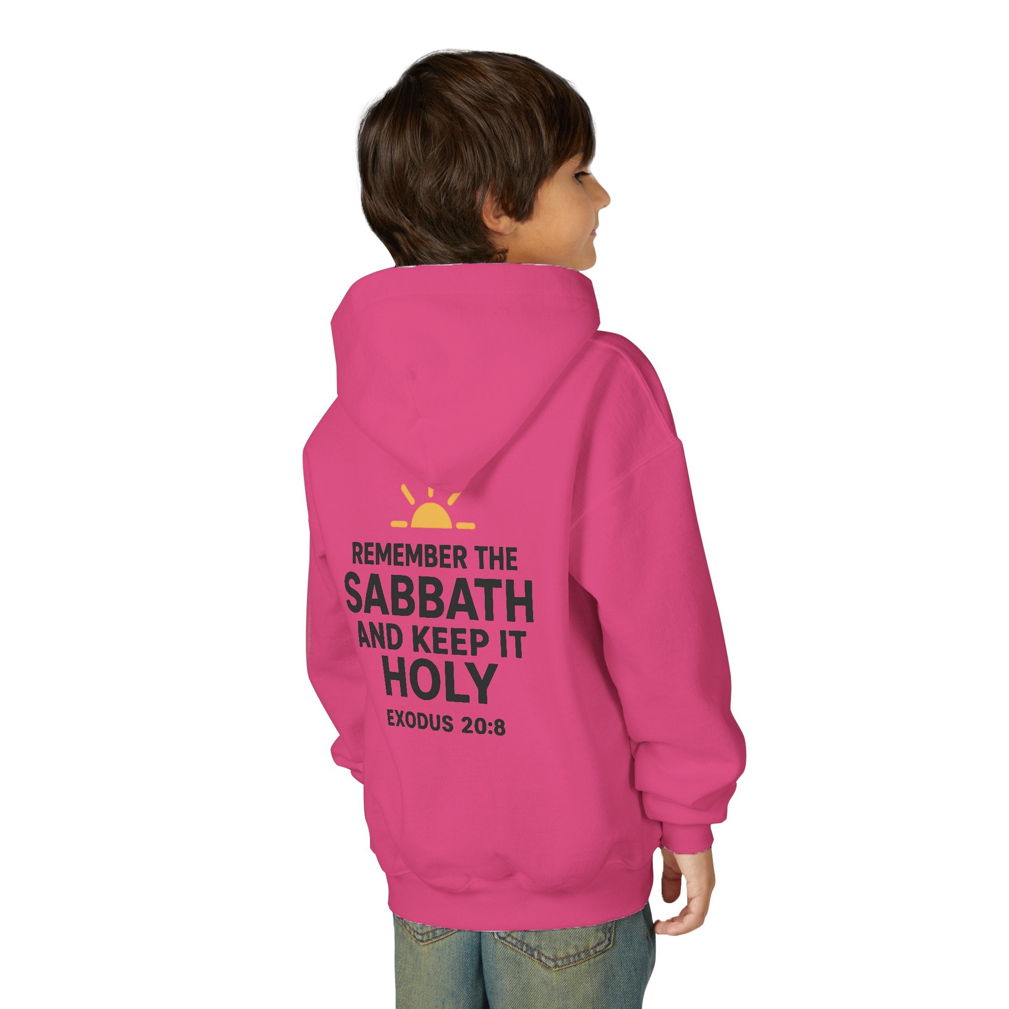 Sabbath Mode Youth Hoodie, Comfortable Hooded Sweatshirt for Kids, Perfect for Religious Observances, Christian Gift, Sunday Wear
