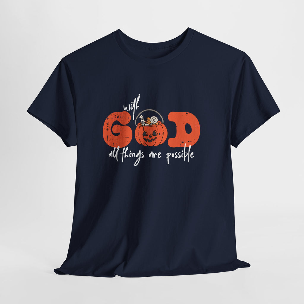 Faith-Inspired Unisex Tee - God All Things Are Possible Shirt