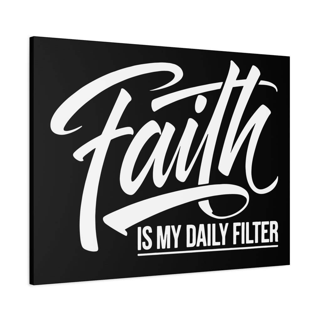 Inspirational Canvas Wall Art, Faith Quote Decor, Motivational Home Decor, Gray Wall Hanging, Gift for Faith Lovers