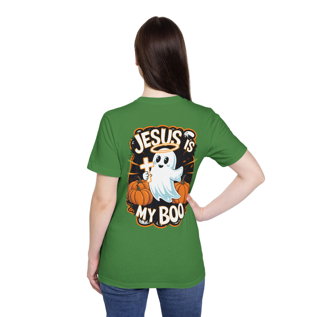 Halloween Christian Ghost T-Shirt, Boo-lieve in Jesus Shirt, Cute Halloween Apparel, Faith-Based Tee, Fall Celebration Top, Spooky [...]