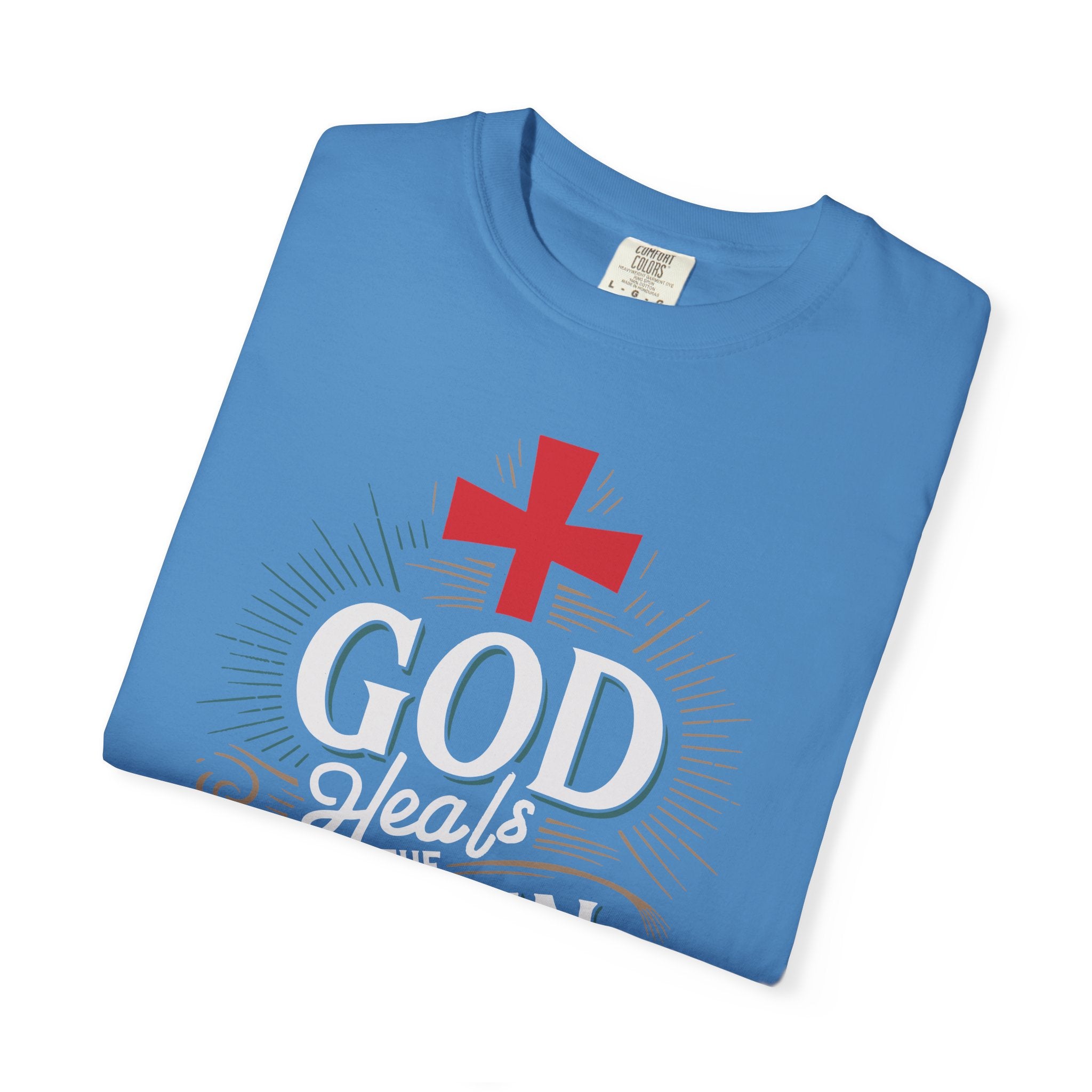 Faith-Inspired Unisex T-Shirt, God Heals The Broken-Hearted Tee