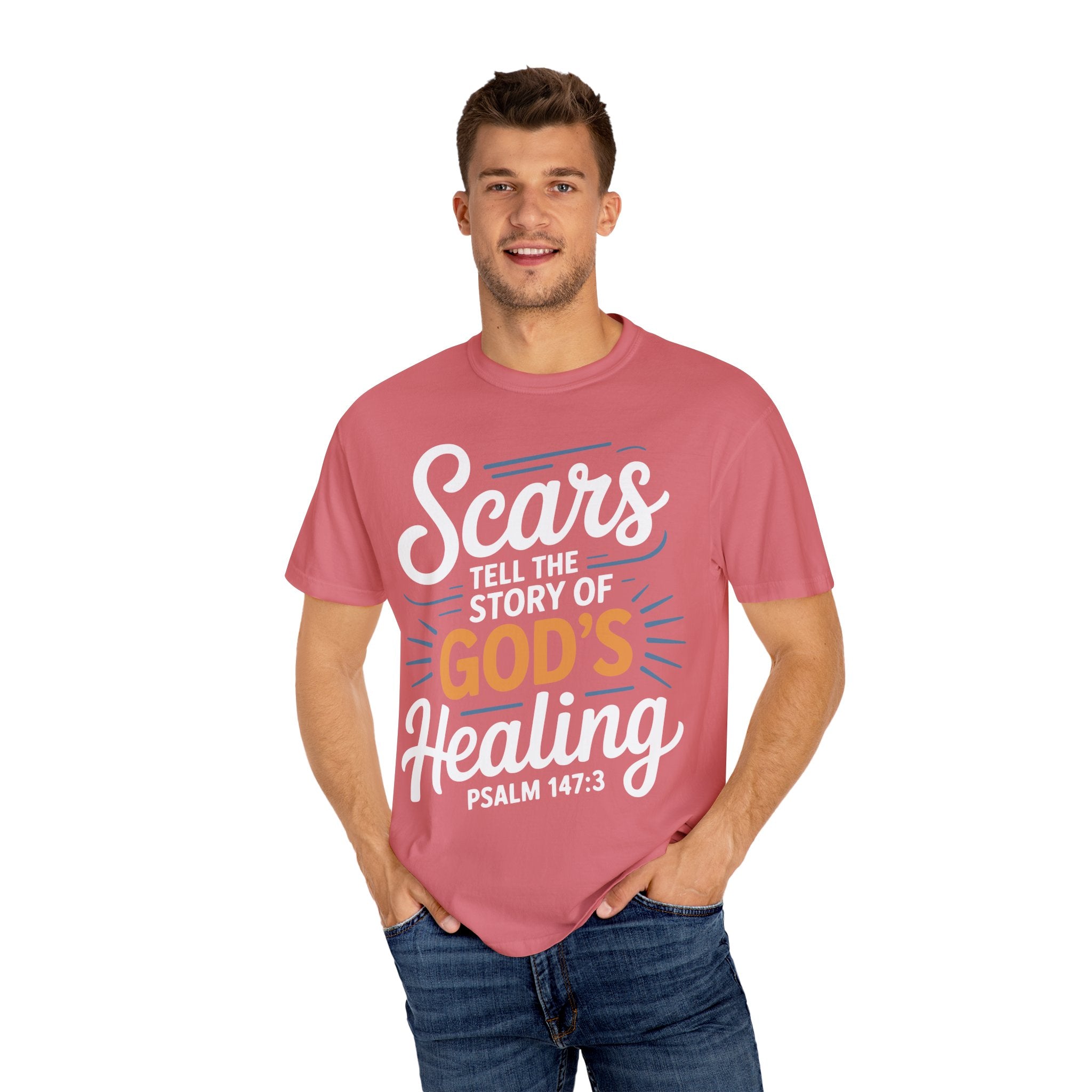 Healing Message Unisex T-Shirt - Scars Tell the Story of God's Healing