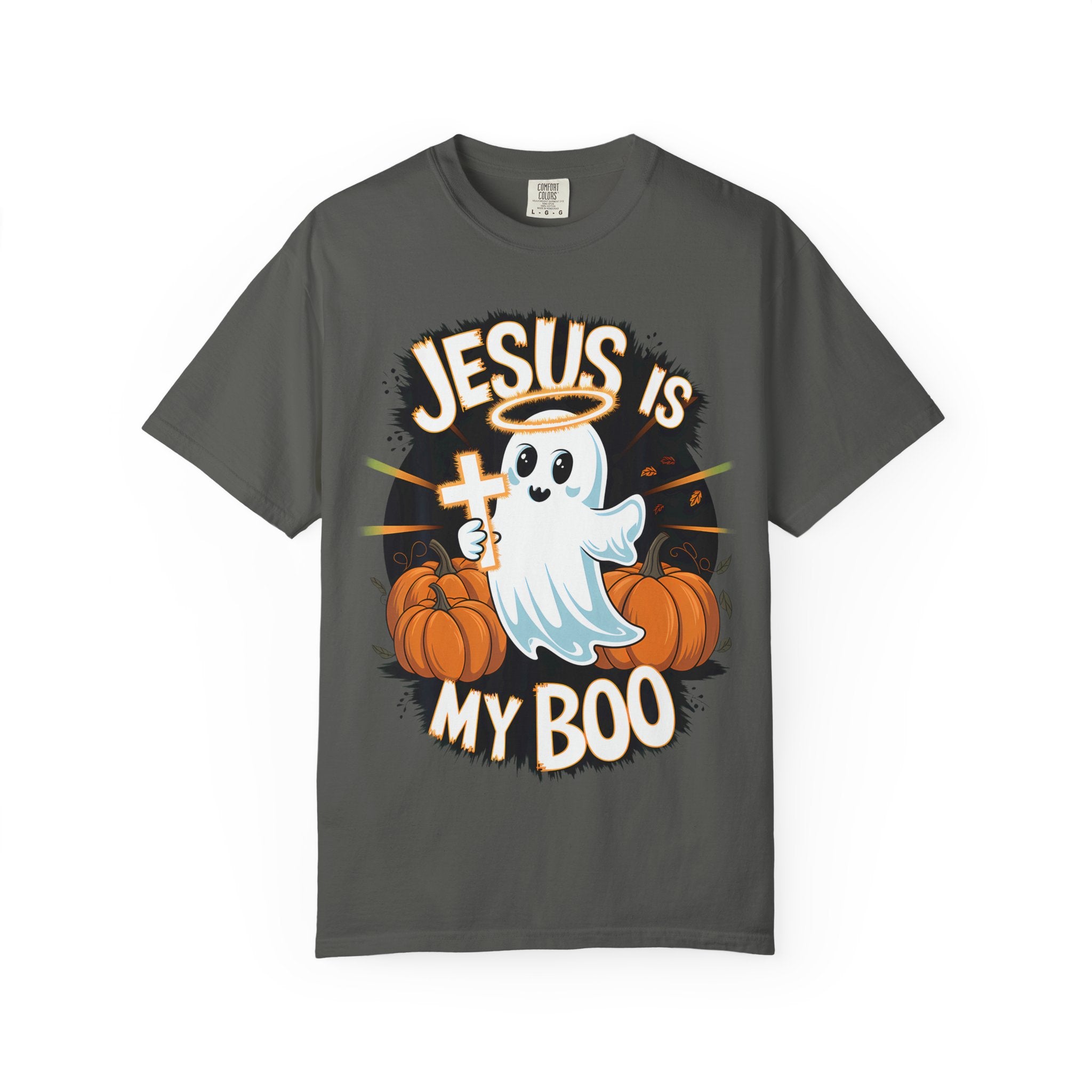 Halloween T-Shirt, Jesus is My Boo Tee, Unisex Ghost Shirt, Fall Apparel, Christian Halloween Gift