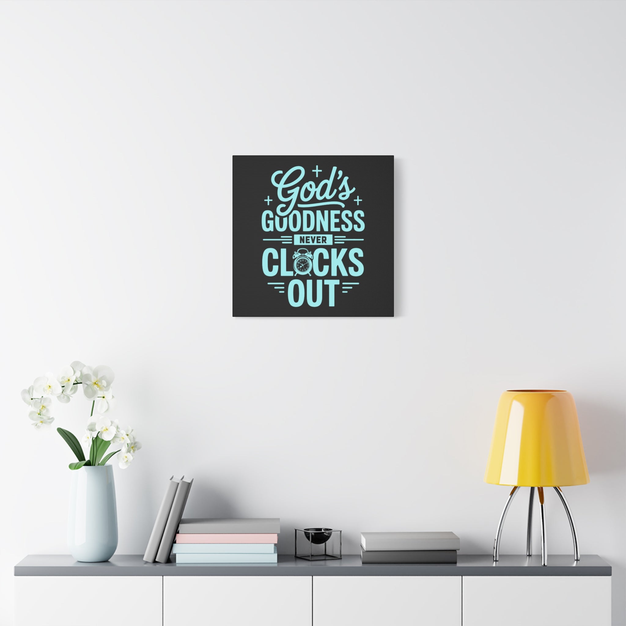 Inspirational Canvas Wall Art, Motivational Decor, Faith-Based Gift, Home Decoration, Religious Wall Art, God's Goodness