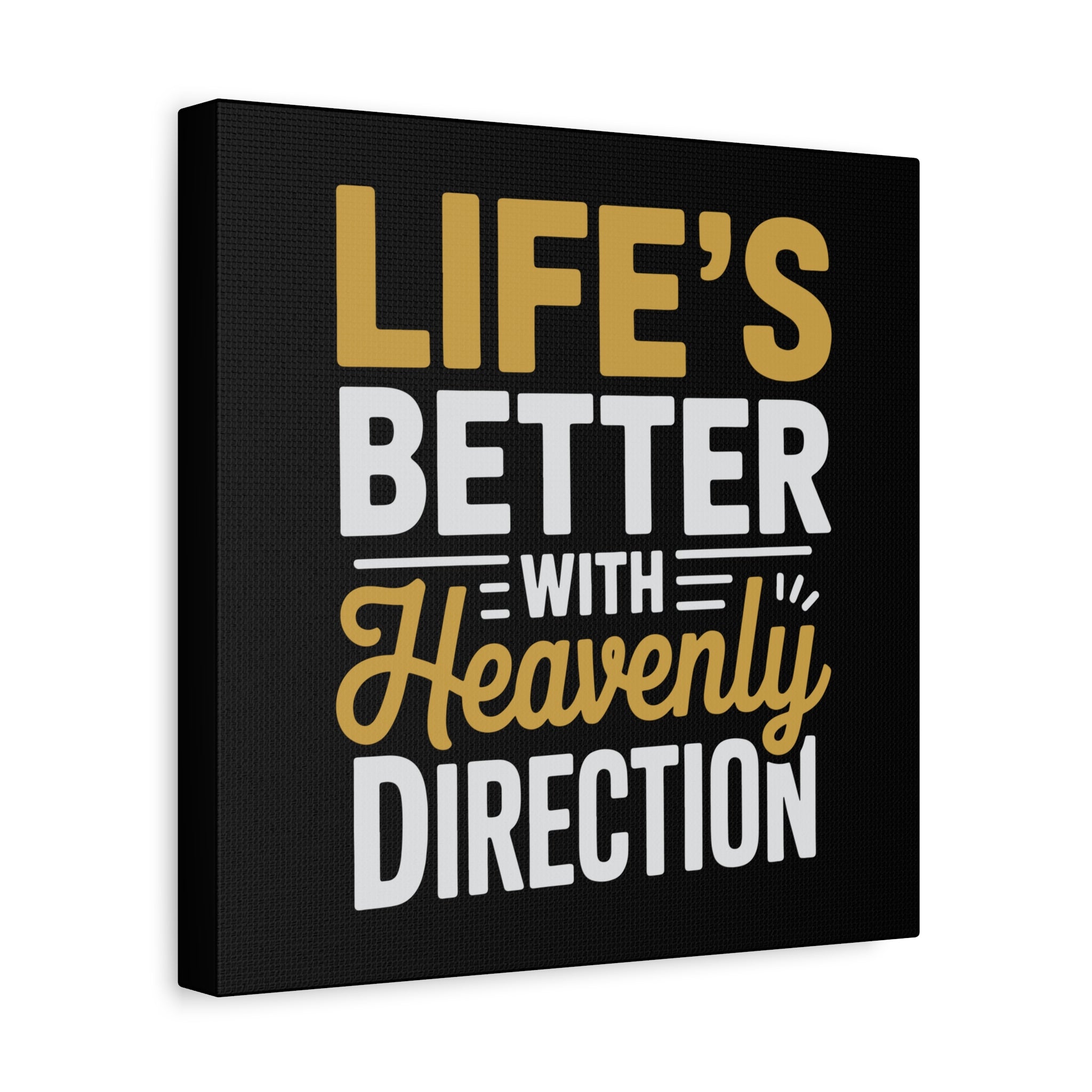 Heavenly Direction Canvas Wall Art, Inspirational Home Decor, Motivational Gift, Modern Wall Hanging, Perfect for Any Room