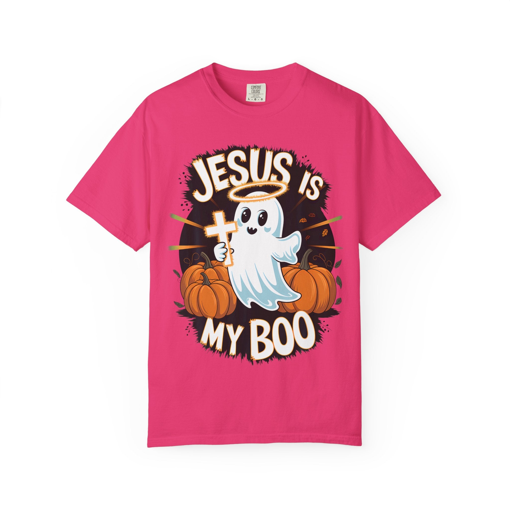 Halloween T-Shirt, Jesus is My Boo Tee, Unisex Ghost Shirt, Fall Apparel, Christian Halloween Gift