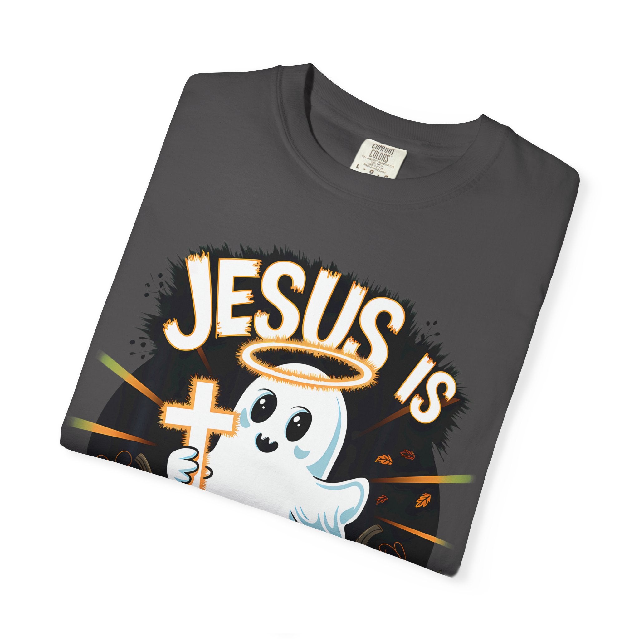 Halloween T-Shirt, Jesus is My Boo Tee, Unisex Ghost Shirt, Fall Apparel, Christian Halloween Gift