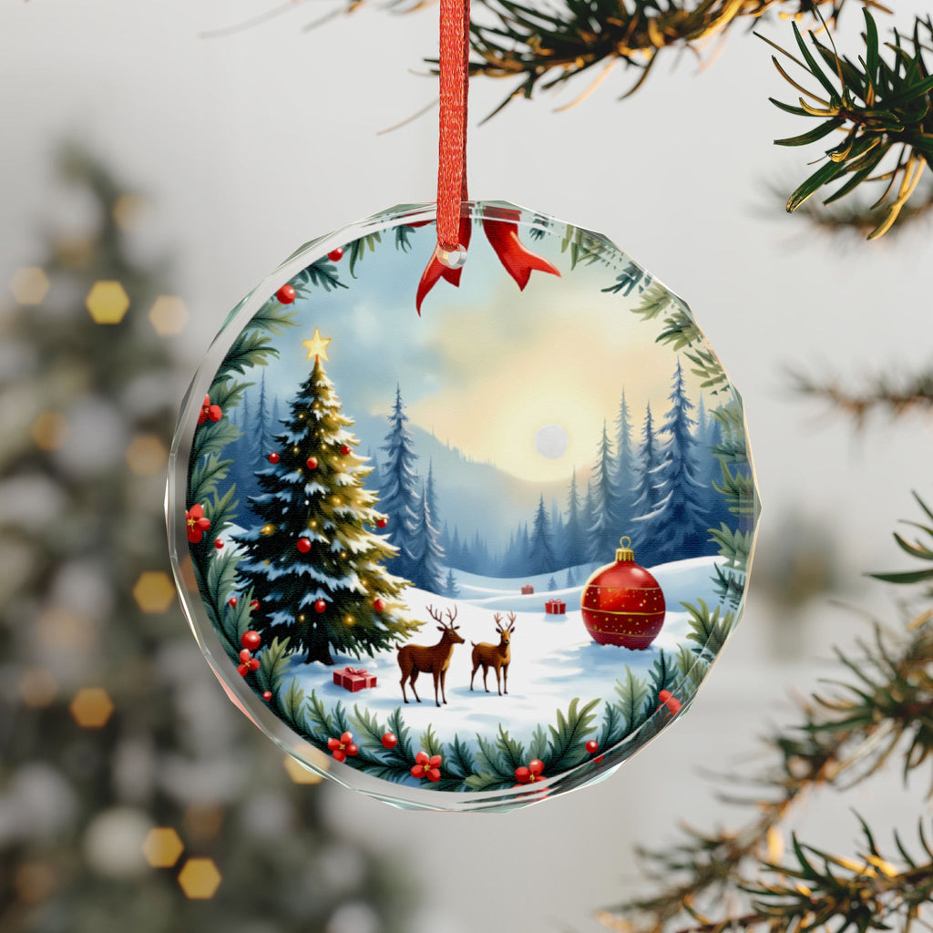 Heart-Shaped Christmas Ornament, Winter Wonderland Decor, Holiday Keepsake for Tree, Gift Idea for Christmas, Unique Seasonal Decor