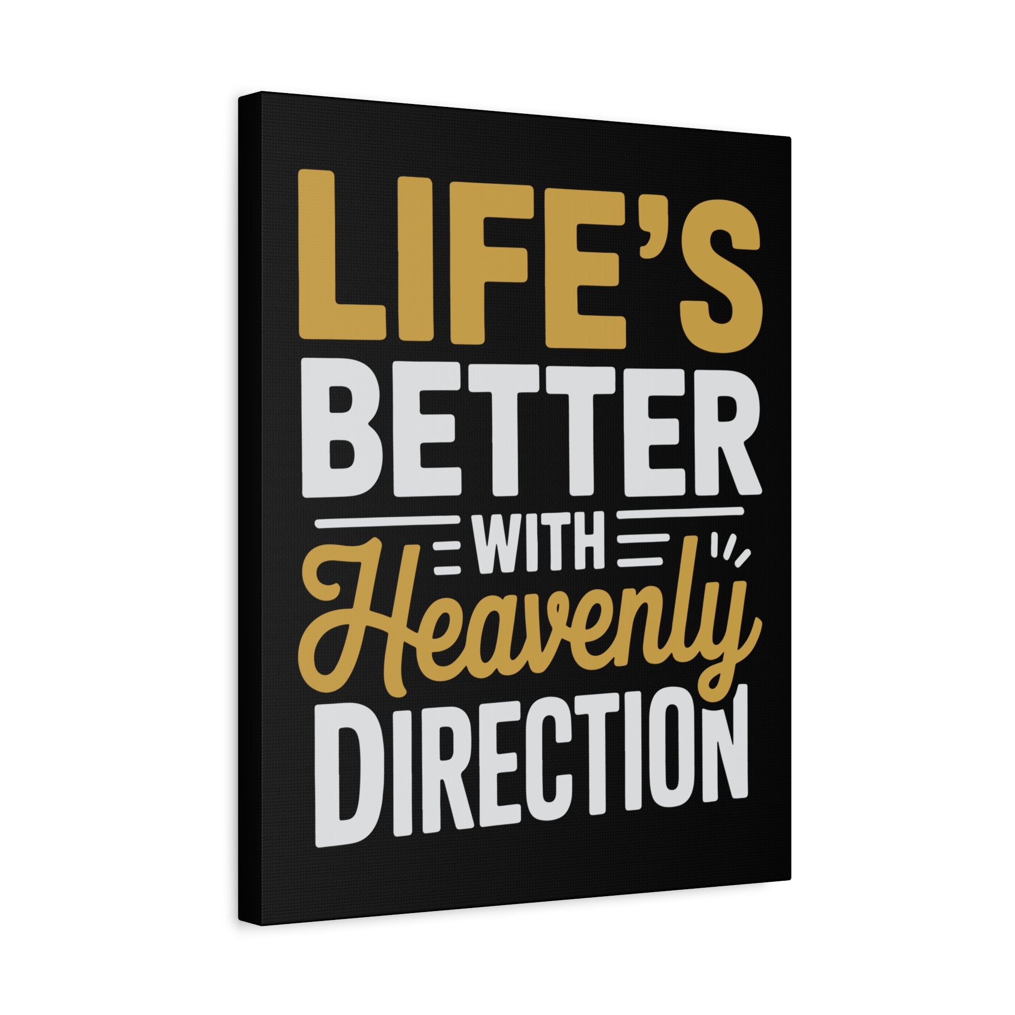 Heavenly Direction Canvas Wall Art, Inspirational Home Decor, Motivational Gift, Modern Wall Hanging, Perfect for Any Room