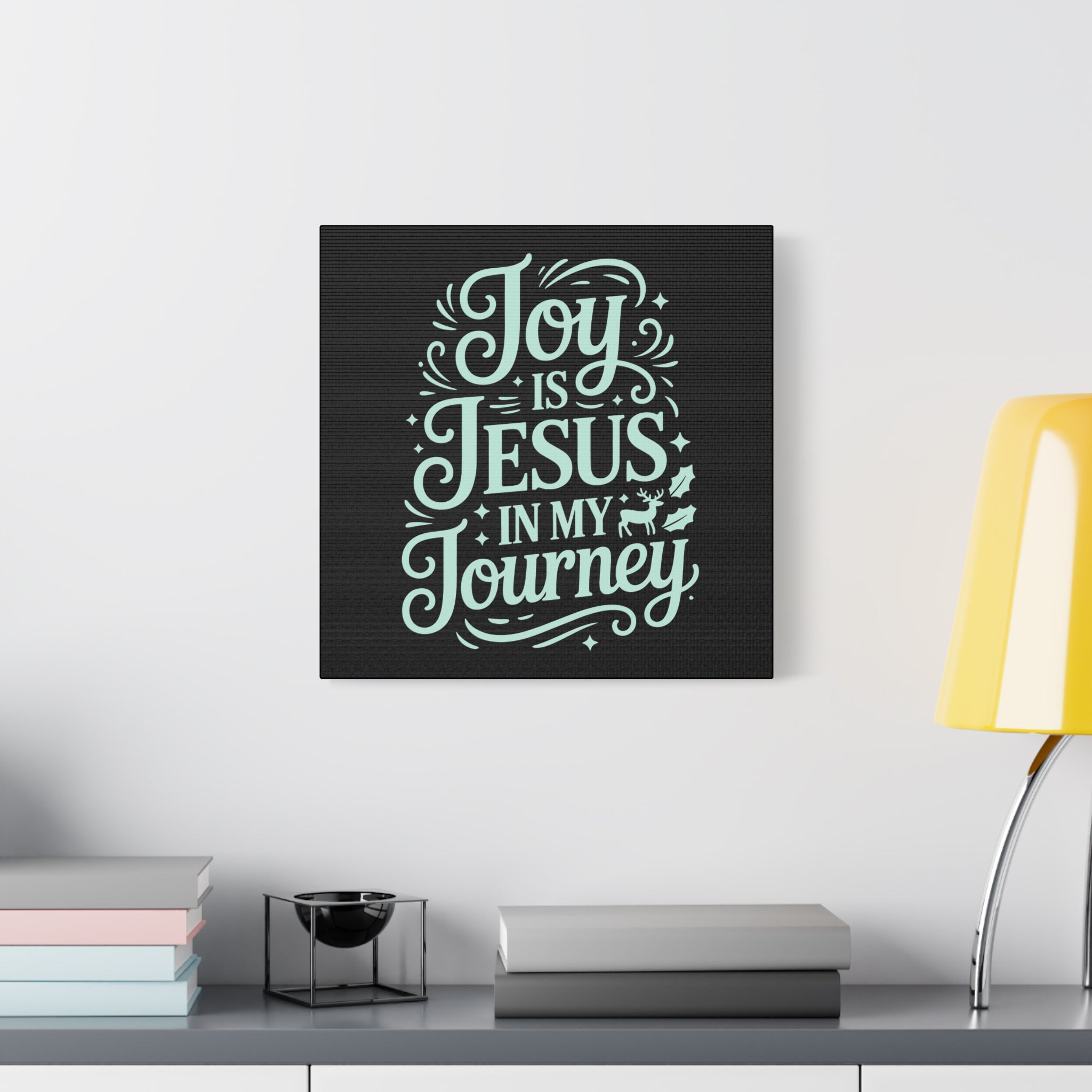 Joy in My Journey Canvas Wall Art, Religious Decor, Christmas Gift, Inspirational Wall Art, Joyful Home Decoration, Faith-Based Art