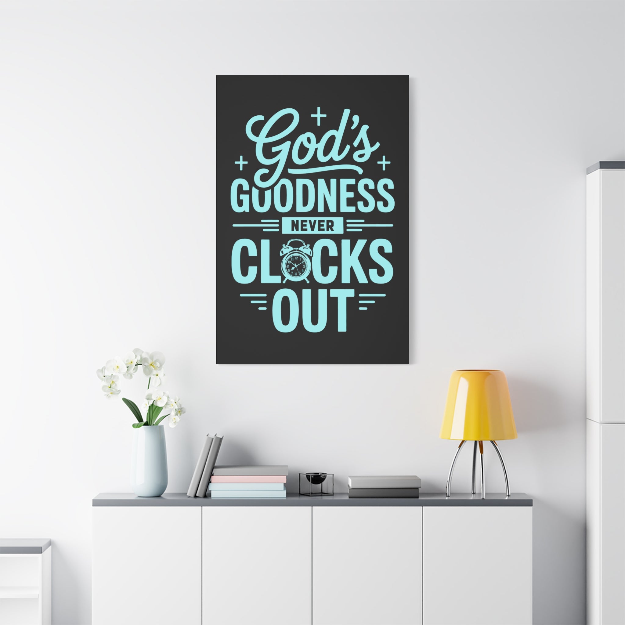 Inspirational Canvas Wall Art, Motivational Decor, Faith-Based Gift, Home Decoration, Religious Wall Art, God's Goodness