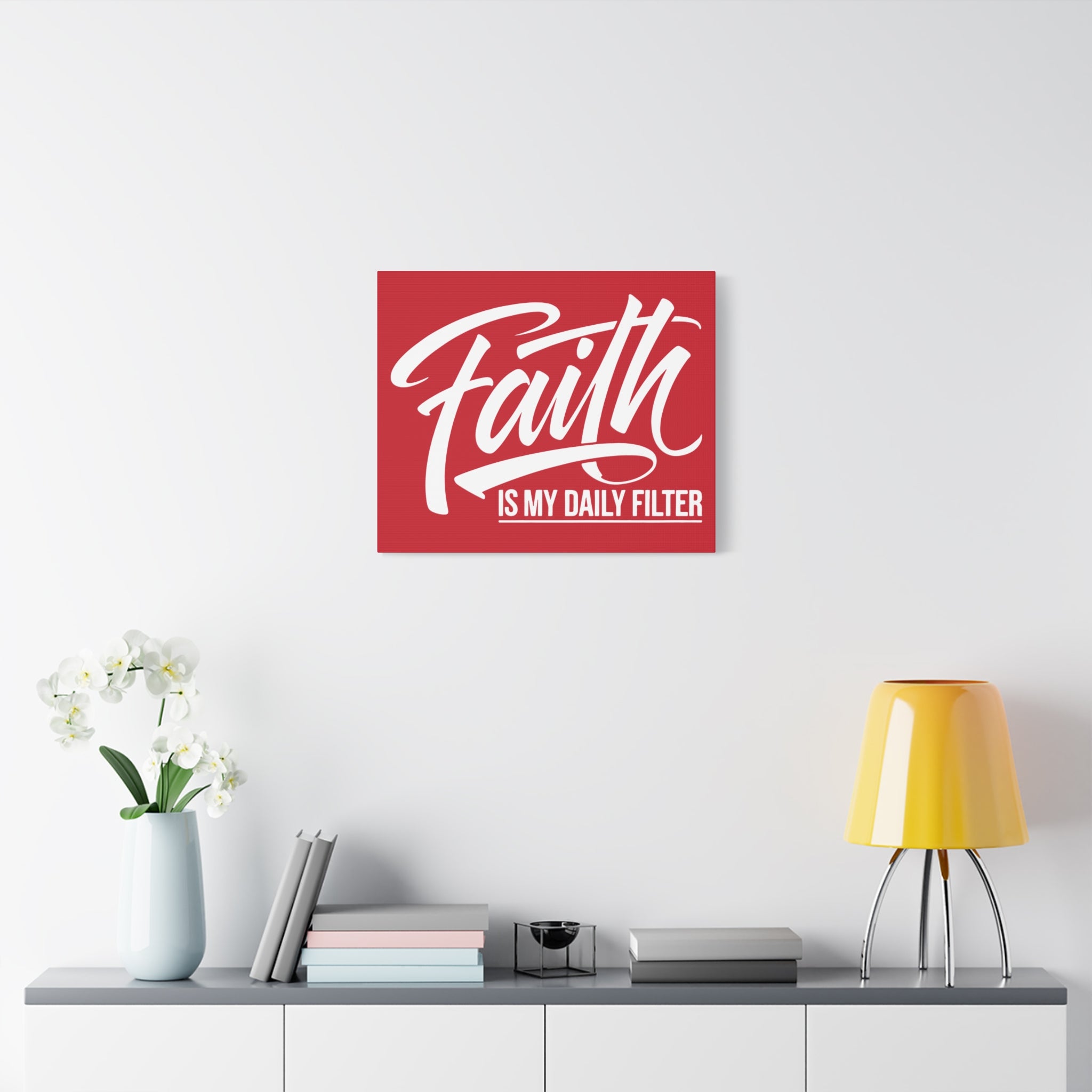 Copy of Inspirational Canvas Wall Art, Faith Quote Decor, Motivational Home Decor, Gray Wall Hanging, Gift for Faith Lovers