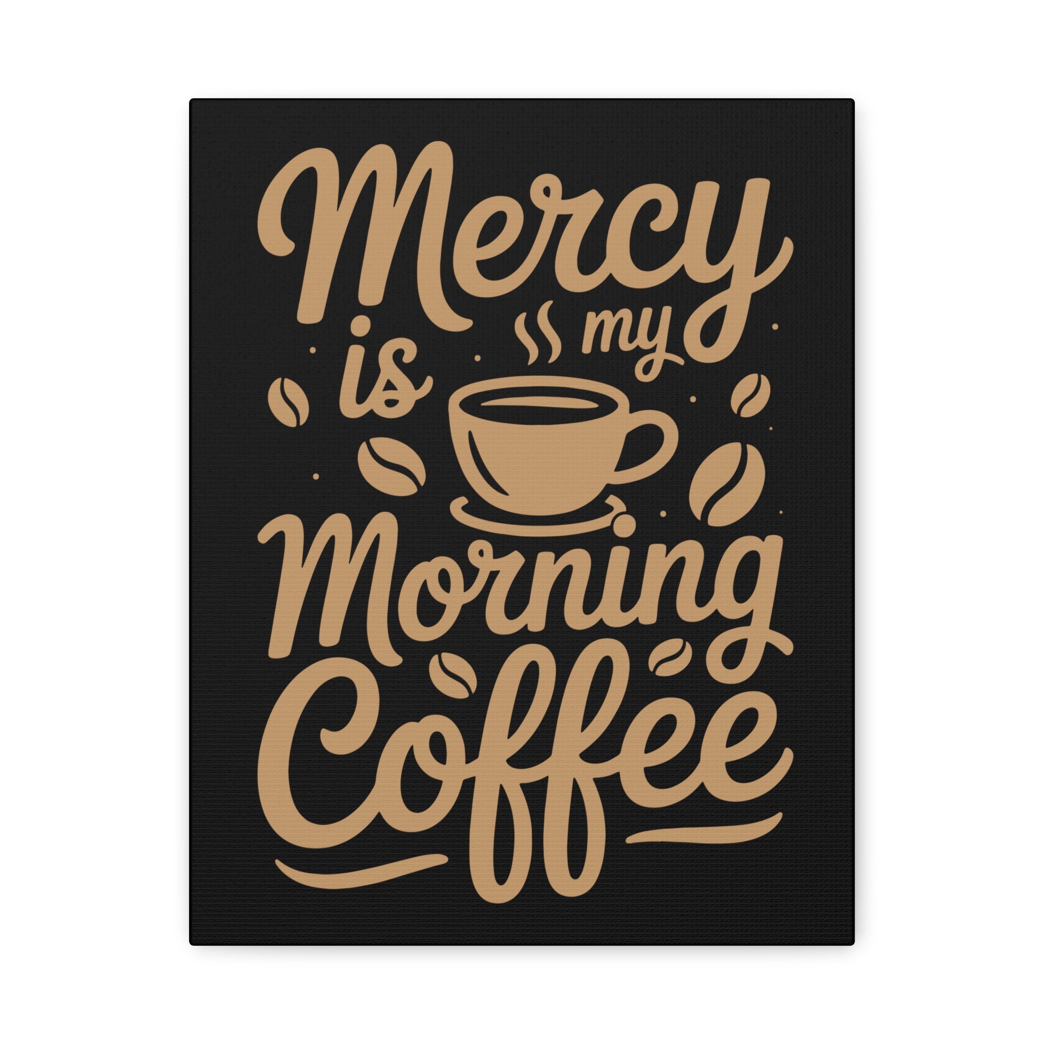 Coffee-Themed Canvas Art Print, Wall Decor for Coffee Lovers, Inspirational Home Decoration, Gift for Friends and Family