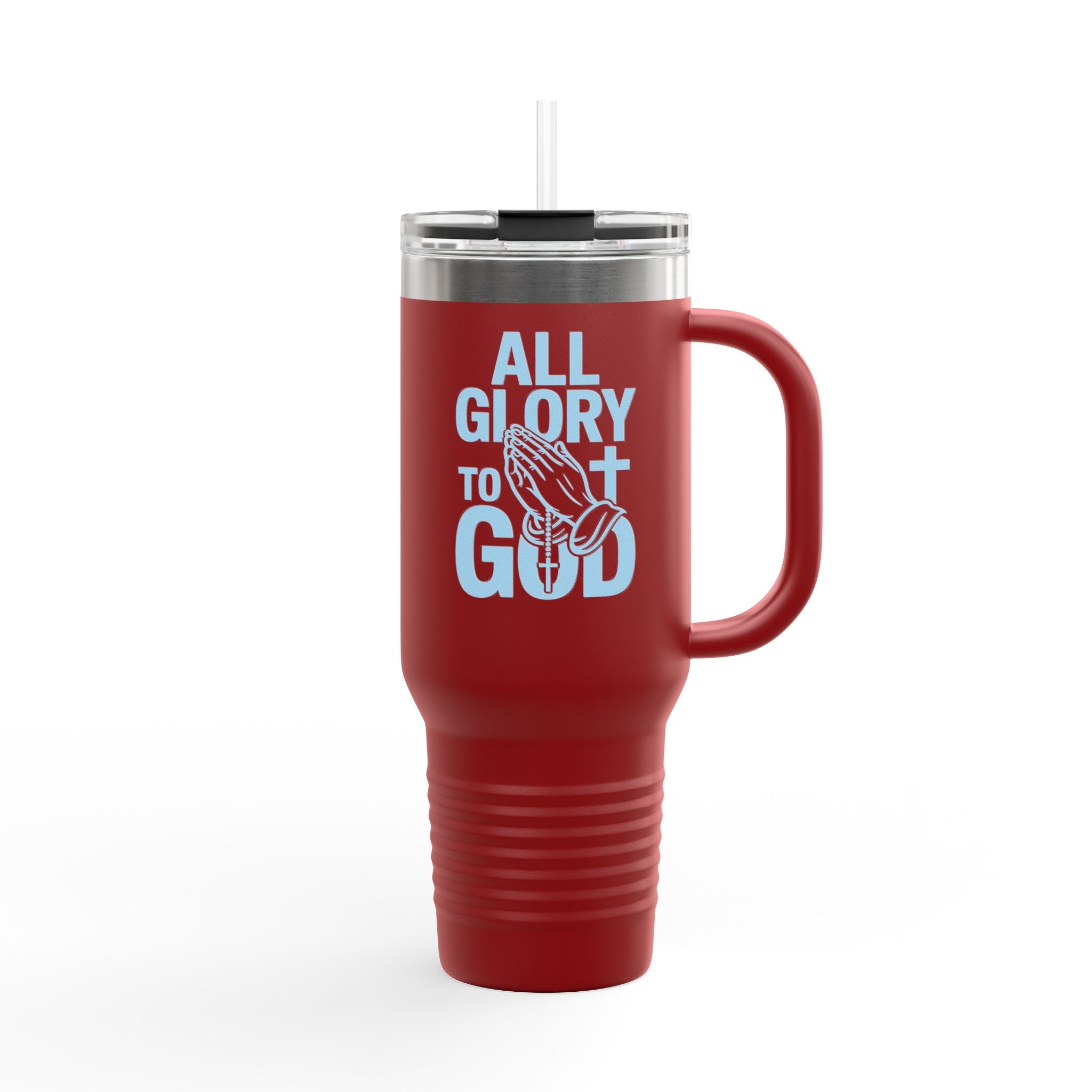 Insulated Travel Mug with Inspirational Quote, Perfect for Coffee Lovers, Bible Verses, Gift for Him/Her, Reusable Drinkware