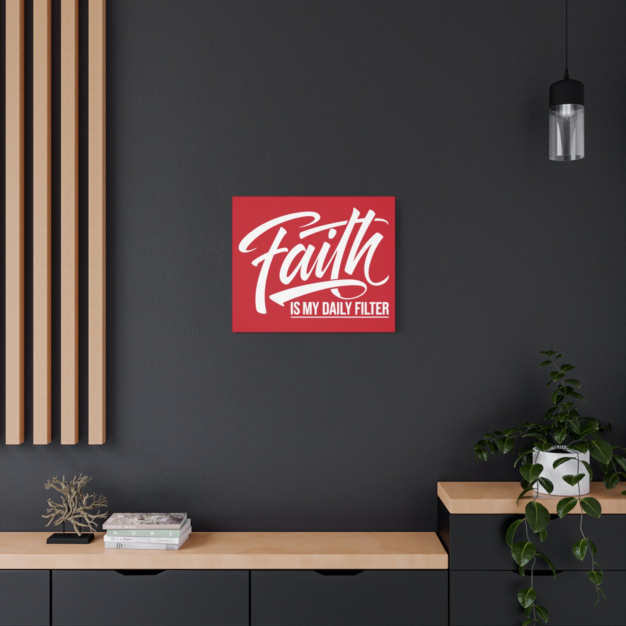 Copy of Inspirational Canvas Wall Art, Faith Quote Decor, Motivational Home Decor, Gray Wall Hanging, Gift for Faith Lovers