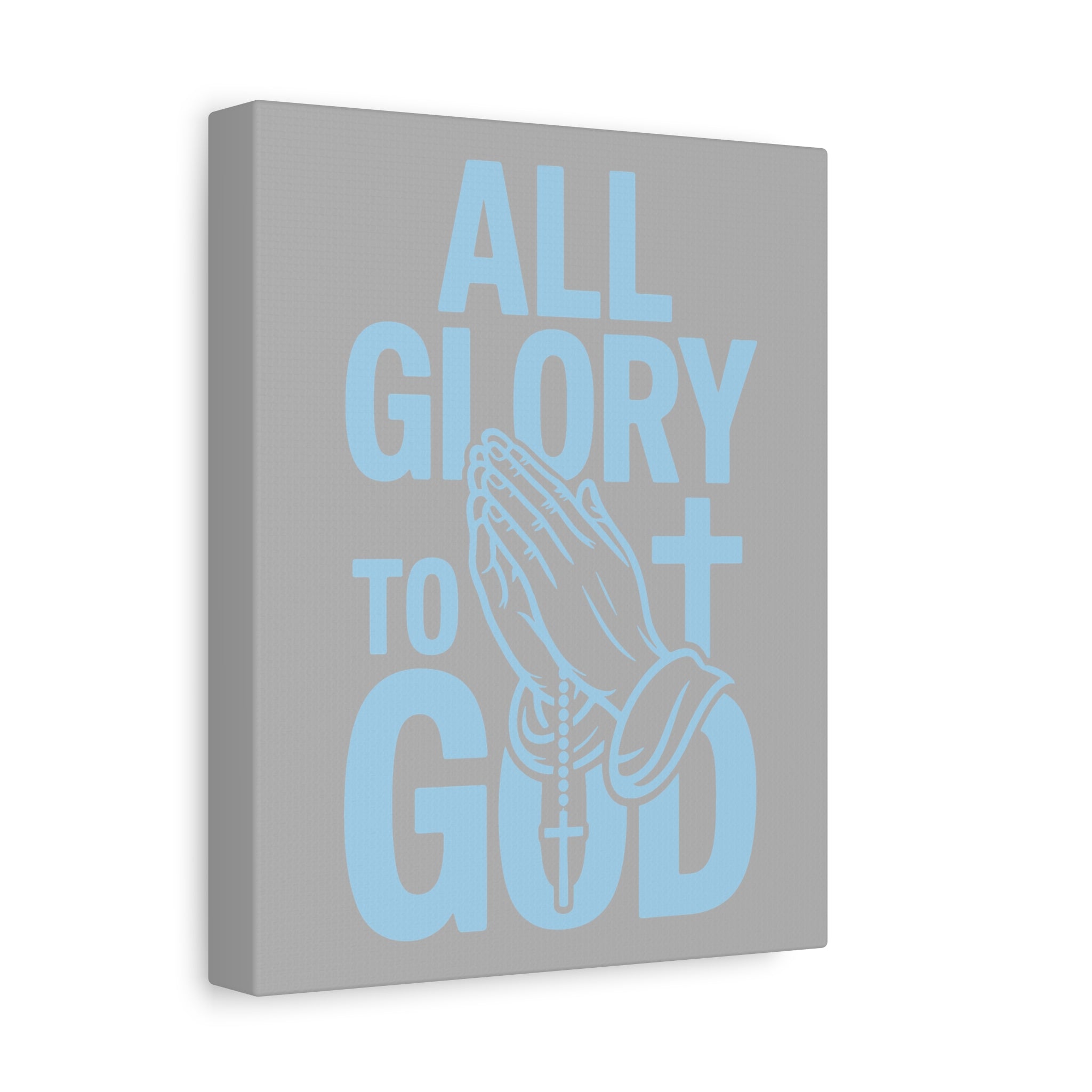 Religious Wall Art Canvas Print, Christian Home Decor, Inspirational Gift, Praying Hands Artwork, Faith Decor for Church