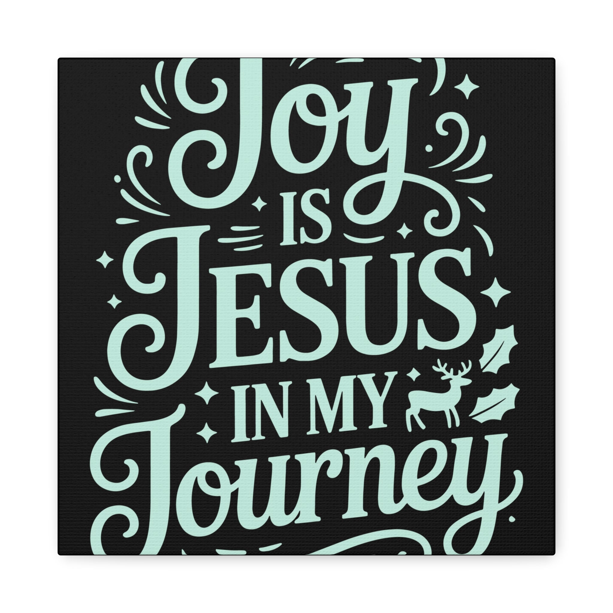 Joy in My Journey Canvas Wall Art, Religious Decor, Christmas Gift, Inspirational Wall Art, Joyful Home Decoration, Faith-Based Art