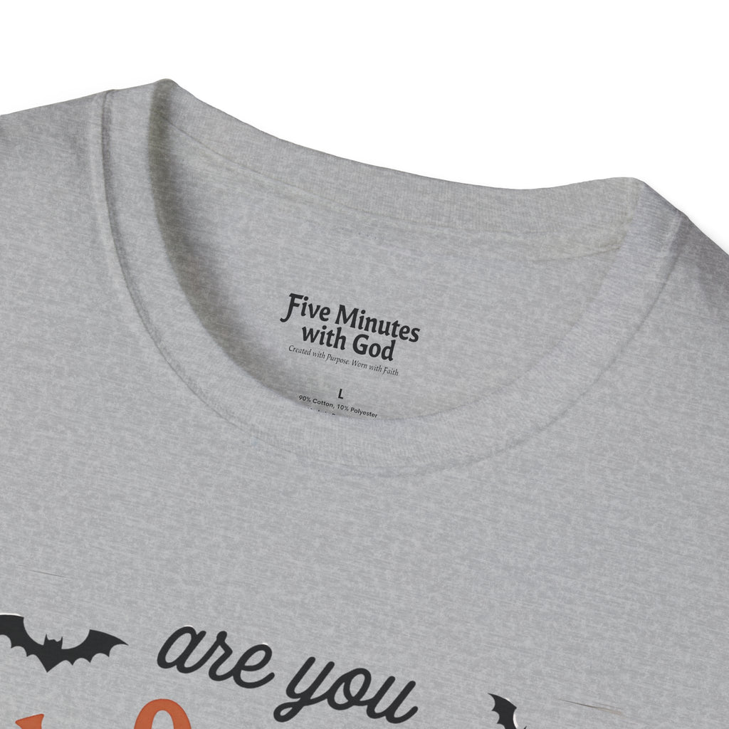 Fall-Themed T-Shirt: Are You Fall-O-Ween Jesus? Halloween Tee, Unisex Shirt, Autumn Apparel, Faith-Based Gift, Seasonal Wear