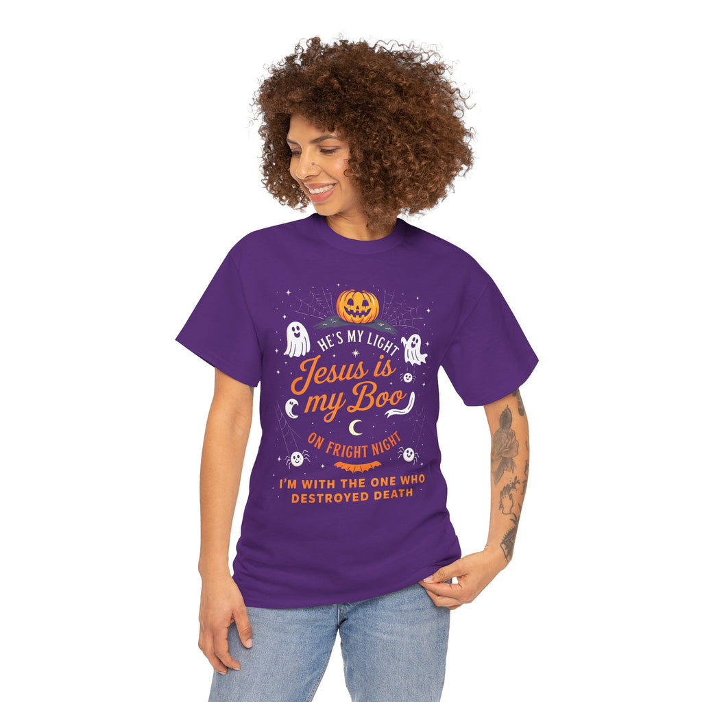 Halloween Faith Tee - Jesus is My Boo, Unisex T-Shirt for Halloween, Christian Halloween Shirt, Gift for Christian Friends, Spooky [...]