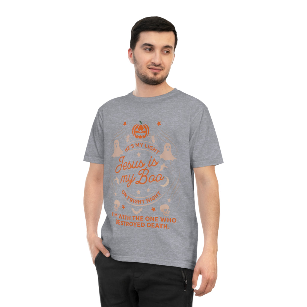 Halloween Christian T-Shirt with Fun Ghost Designs, Jesus is My Boo, Spooky Season Apparel, Faithful Holiday Shirt, Unique Gift for [...]