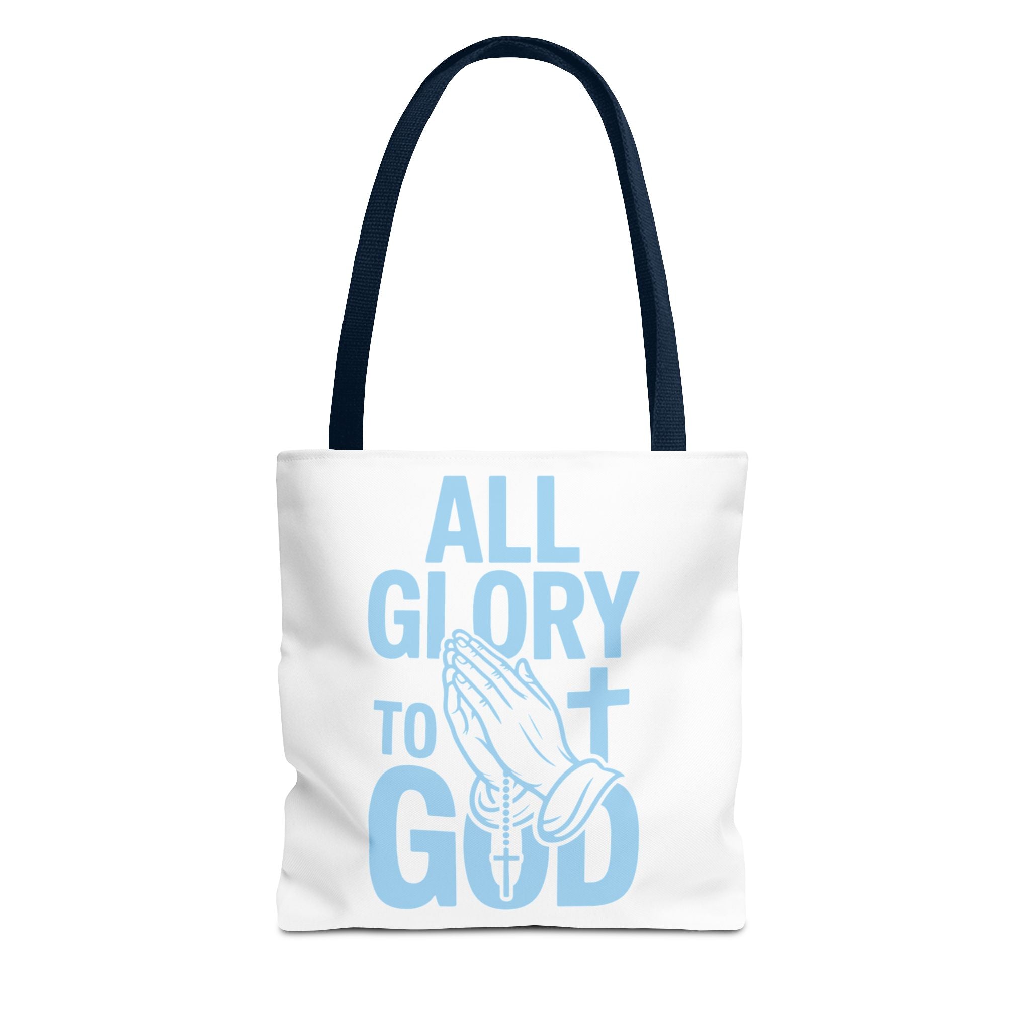 Faith-Inspired Tote Bag, All Glory to God, Christian Gift, Reusable Shopping Bag, Inspirational Tote, Church Event Carryall