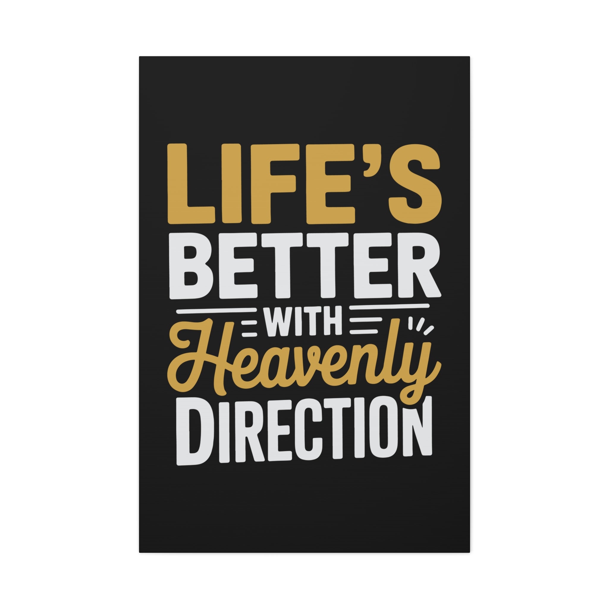Heavenly Direction Canvas Wall Art, Inspirational Home Decor, Motivational Gift, Modern Wall Hanging, Perfect for Any Room