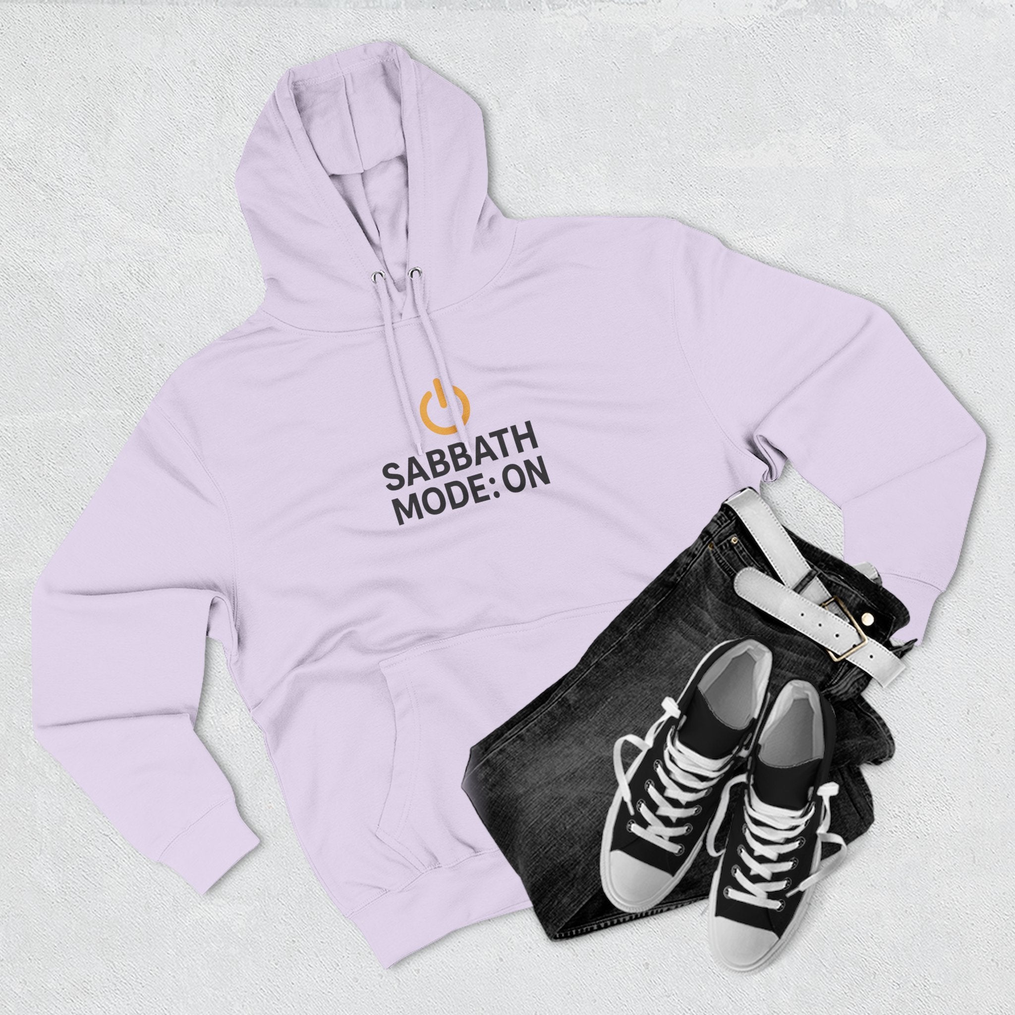 Sabbath Mode Fleece Hoodie | Faith Apparel, Religious Gift, Comfortable Hoodie, Cozy Wear, Spiritual Fashion