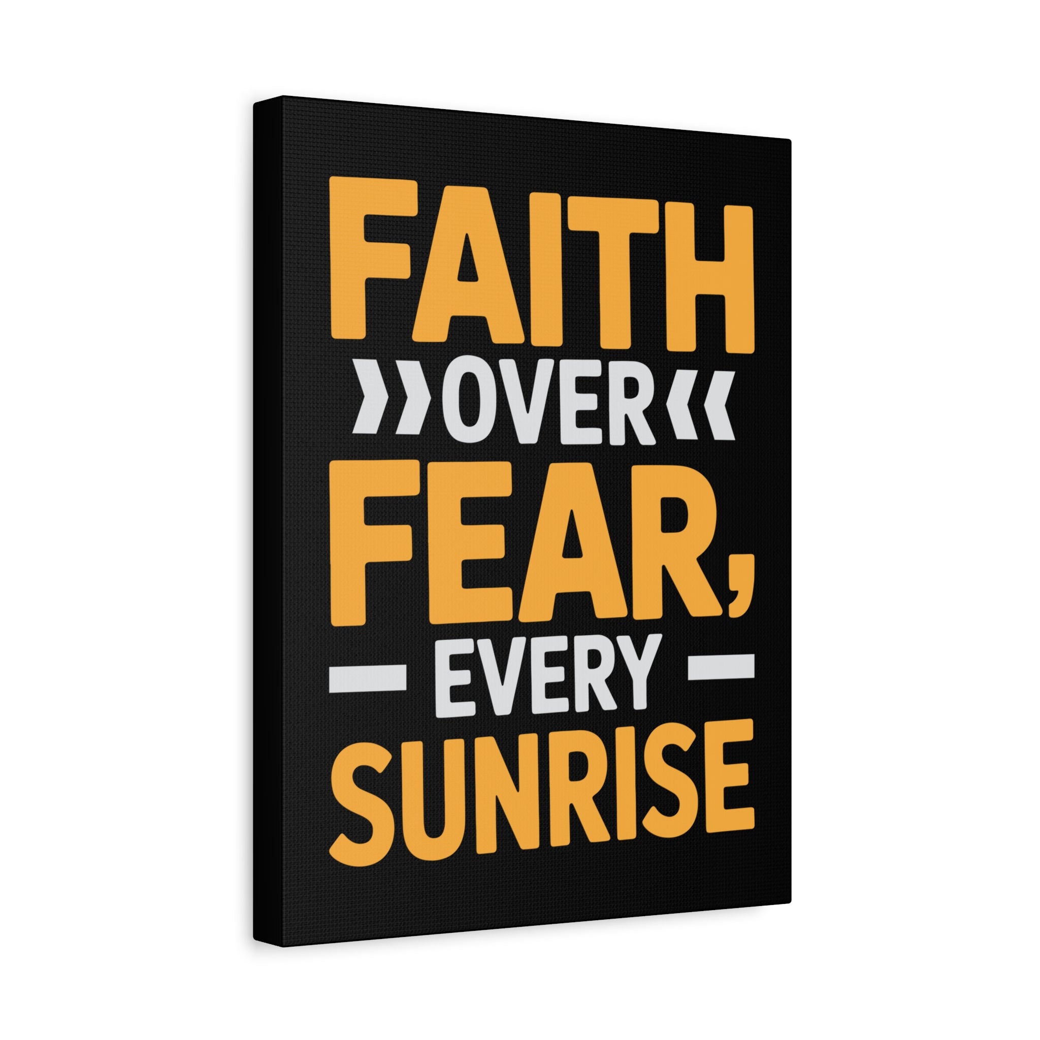 Inspirational Wall Art, Motivation Decor, Faith over Fear Canvas, Uplifting Home Decoration, Perfect Gift for New Beginnings