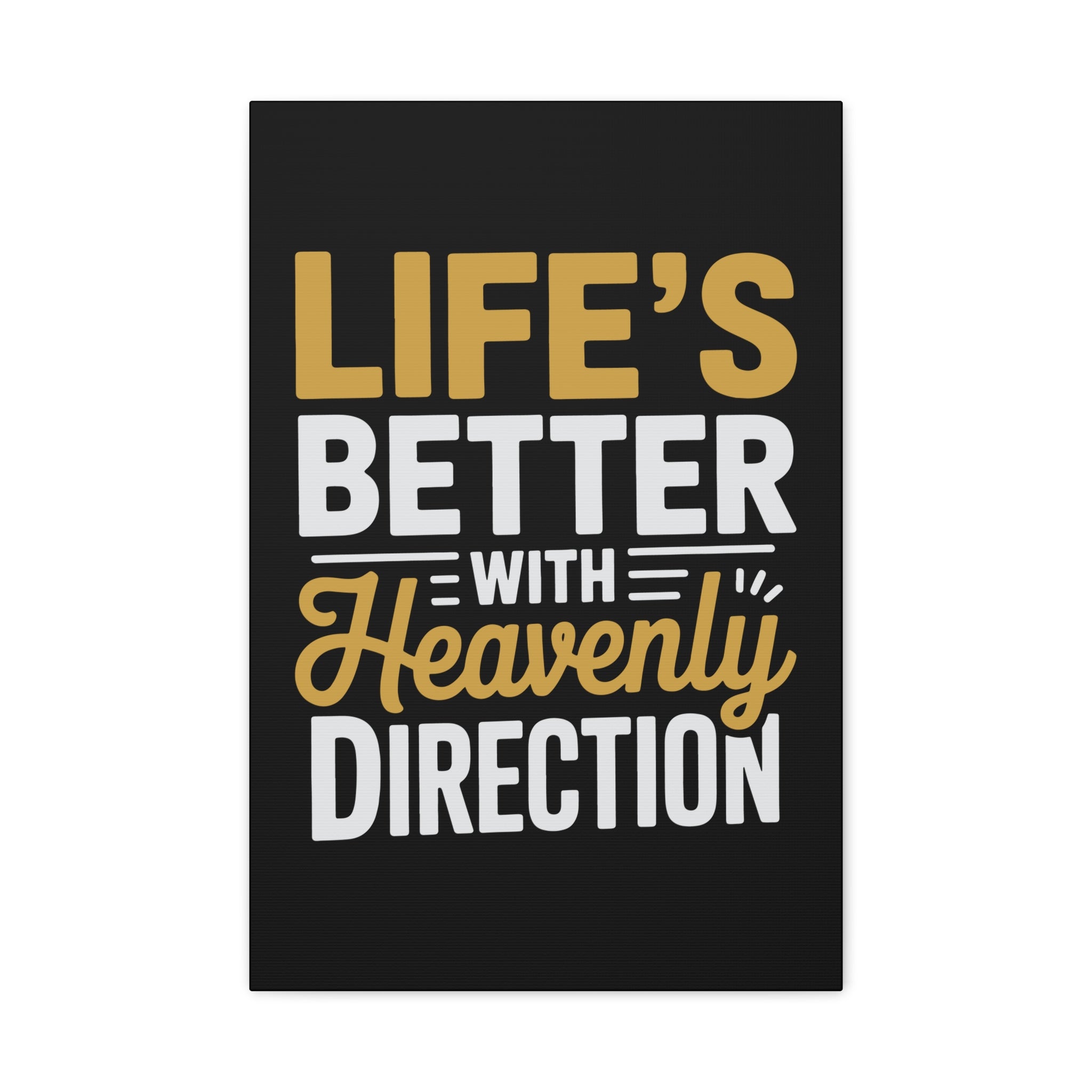 Heavenly Direction Canvas Wall Art, Inspirational Home Decor, Motivational Gift, Modern Wall Hanging, Perfect for Any Room