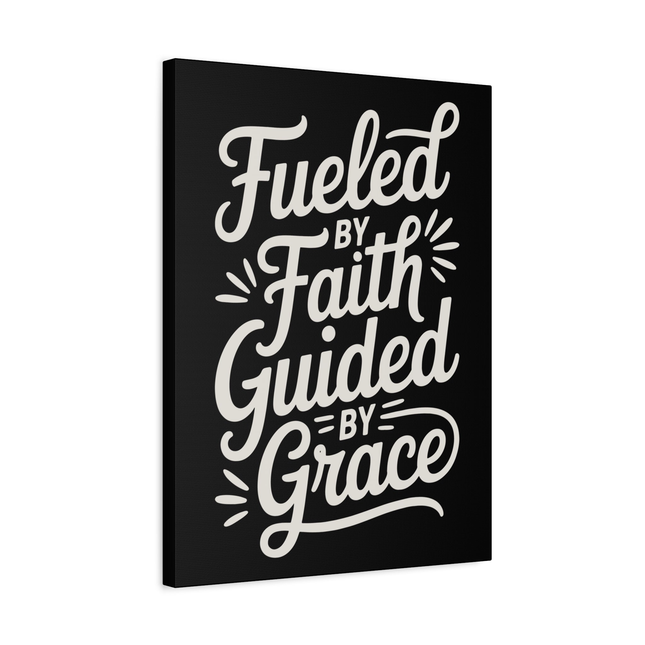 Stretched Canvas Art, Motivational Wall Decor, Home Inspirational Art, Faith-Based Decor, Gift for Faith Lovers