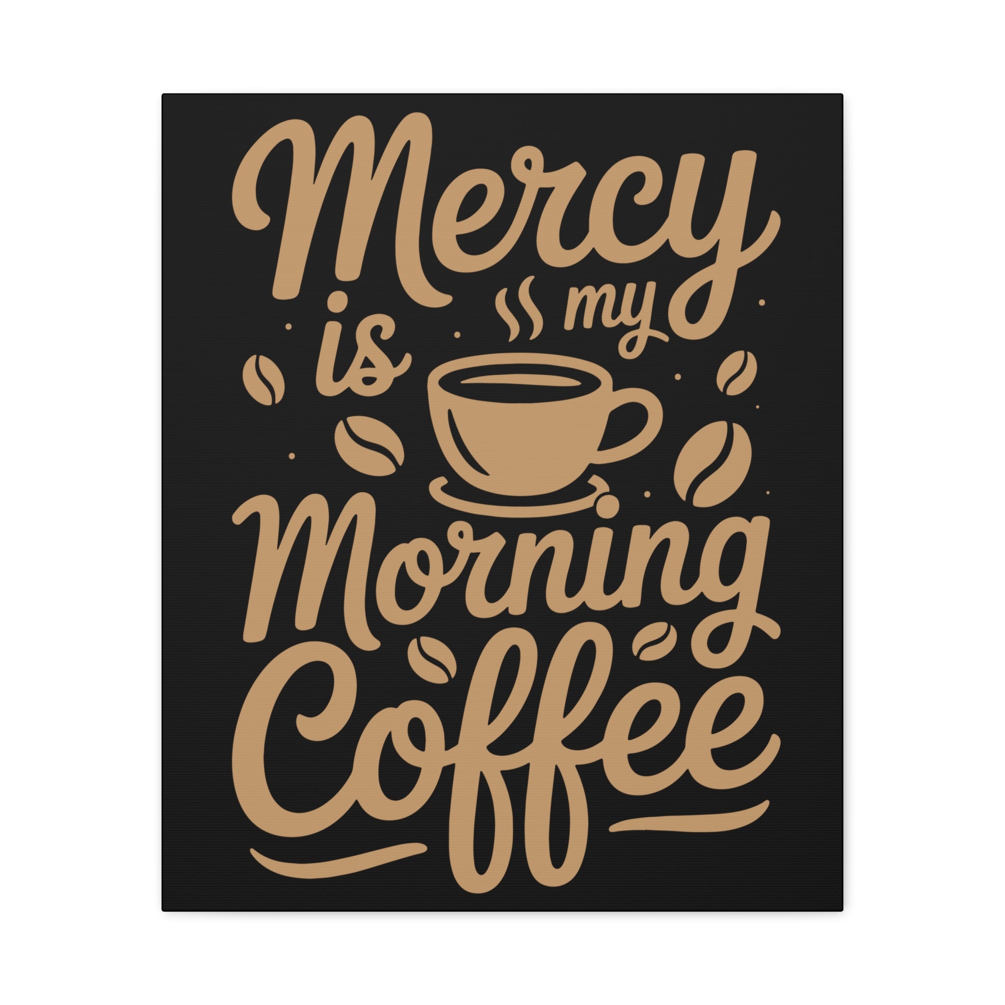 Coffee-Themed Canvas Art Print, Wall Decor for Coffee Lovers, Inspirational Home Decoration, Gift for Friends and Family