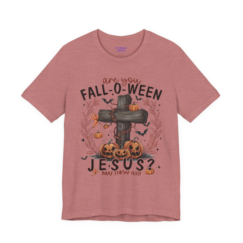 Autumn Pumpkin Christian Tee, Relaxed Fit Unisex Shirt, Fall Inspiration Tee, Cozy Halloween Top, Faith-Based Apparel