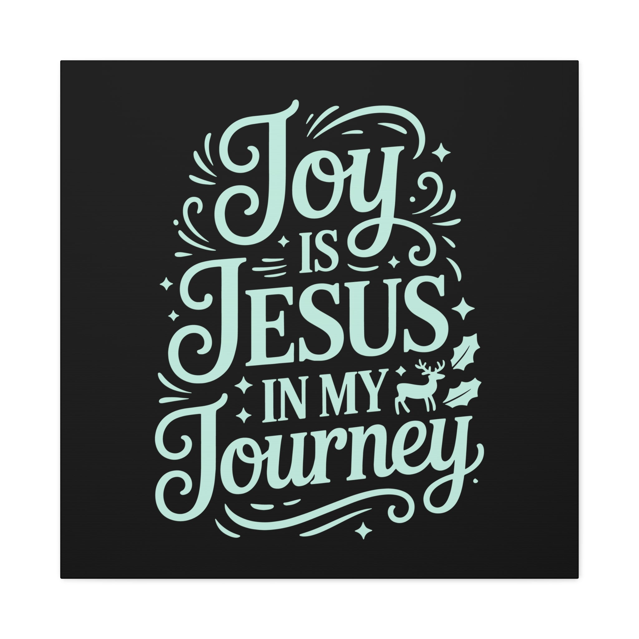 Joy in My Journey Canvas Wall Art, Religious Decor, Christmas Gift, Inspirational Wall Art, Joyful Home Decoration, Faith-Based Art