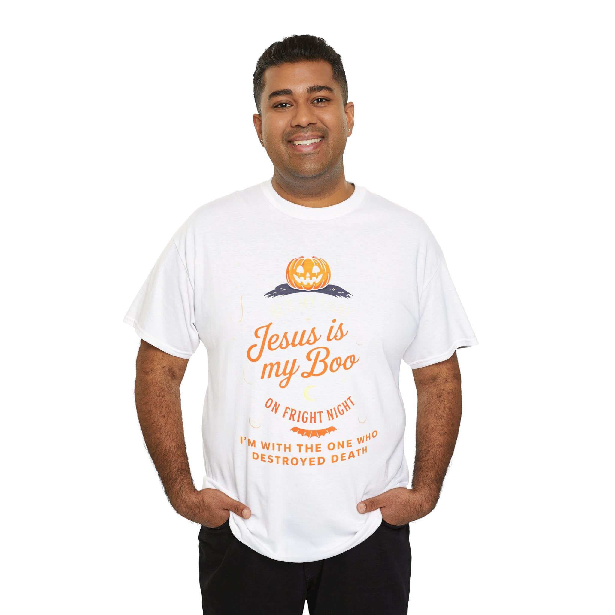 Halloween Faith Tee - Jesus is My Boo, Unisex T-Shirt for Halloween, Christian Halloween Shirt, Gift for Christian Friends, Spooky [...]